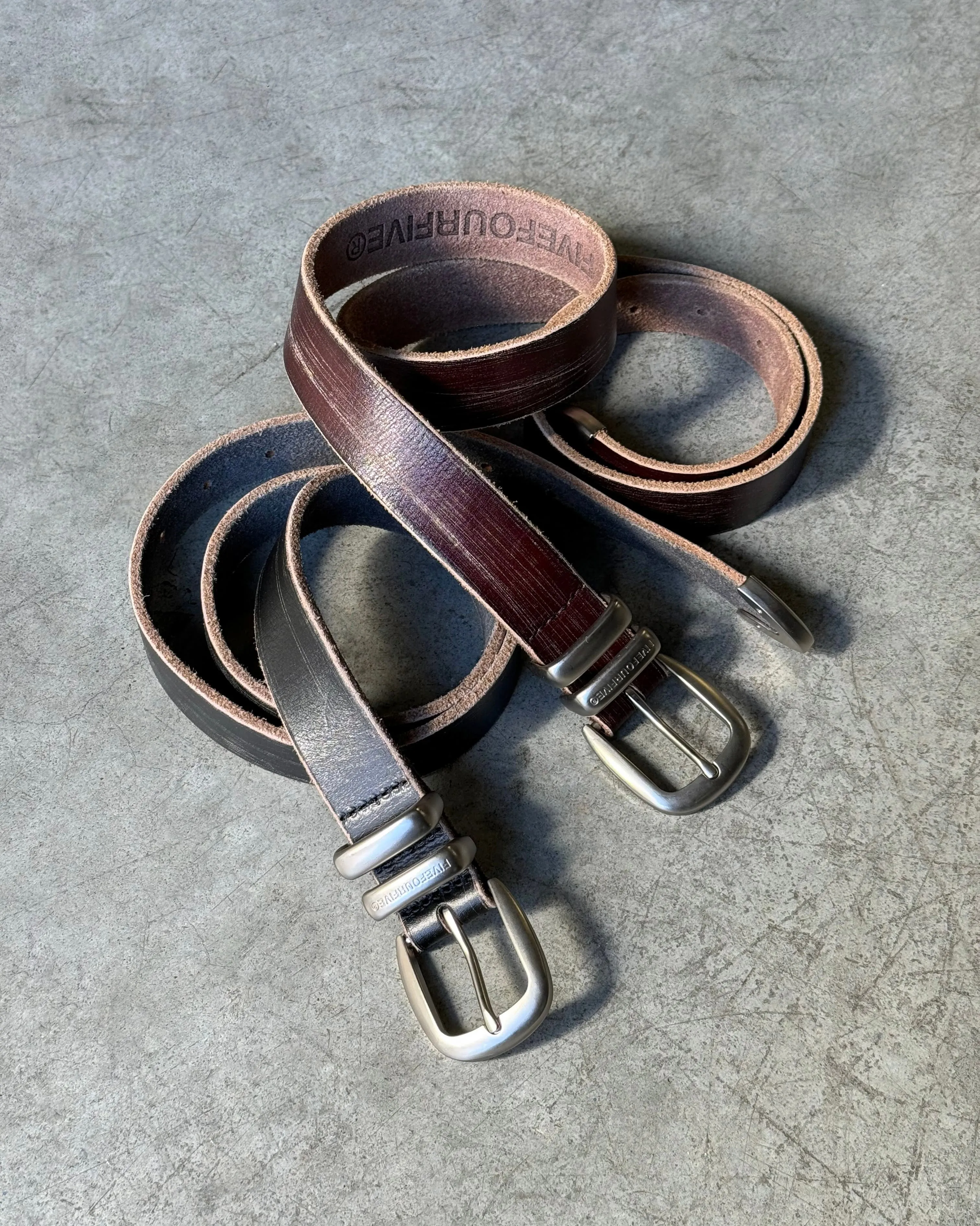 545 Aged Leather Belt sold by Fivefourfive product image thumbnail 3
