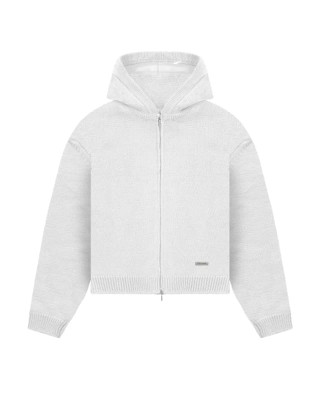 545 Knitted Zip Hoodie sold by Fivefourfive