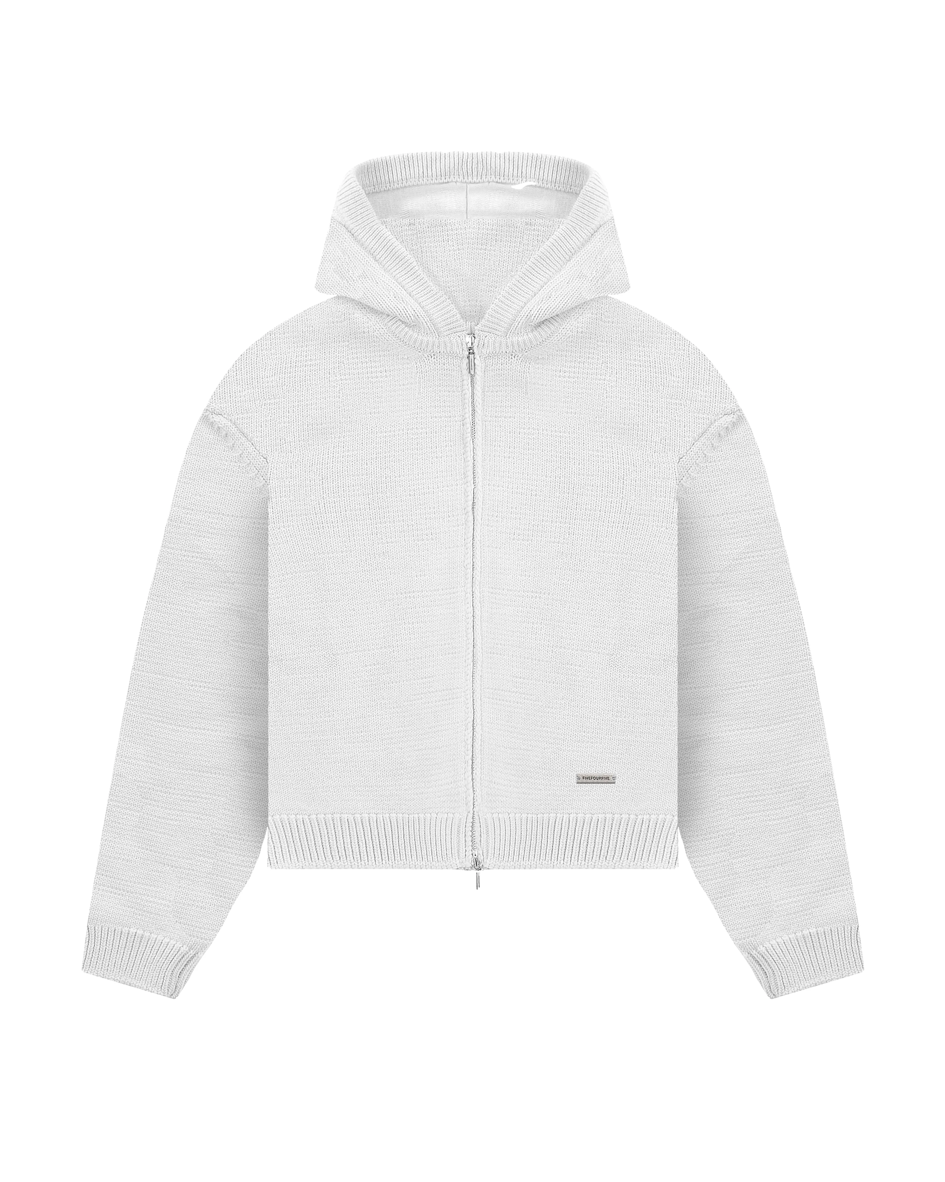 545 Knitted Zip Hoodie sold by Fivefourfive