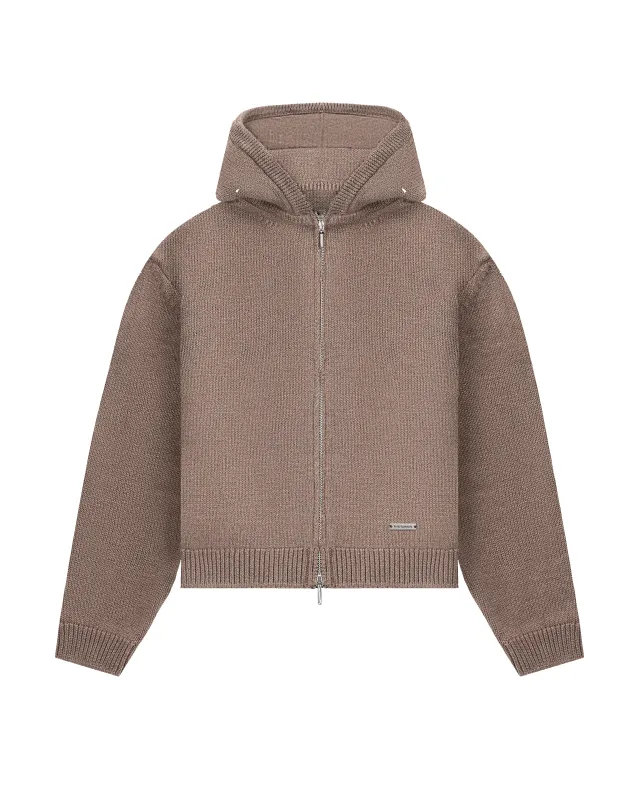 545 Knitted Zip Hoodie sold by Fivefourfive