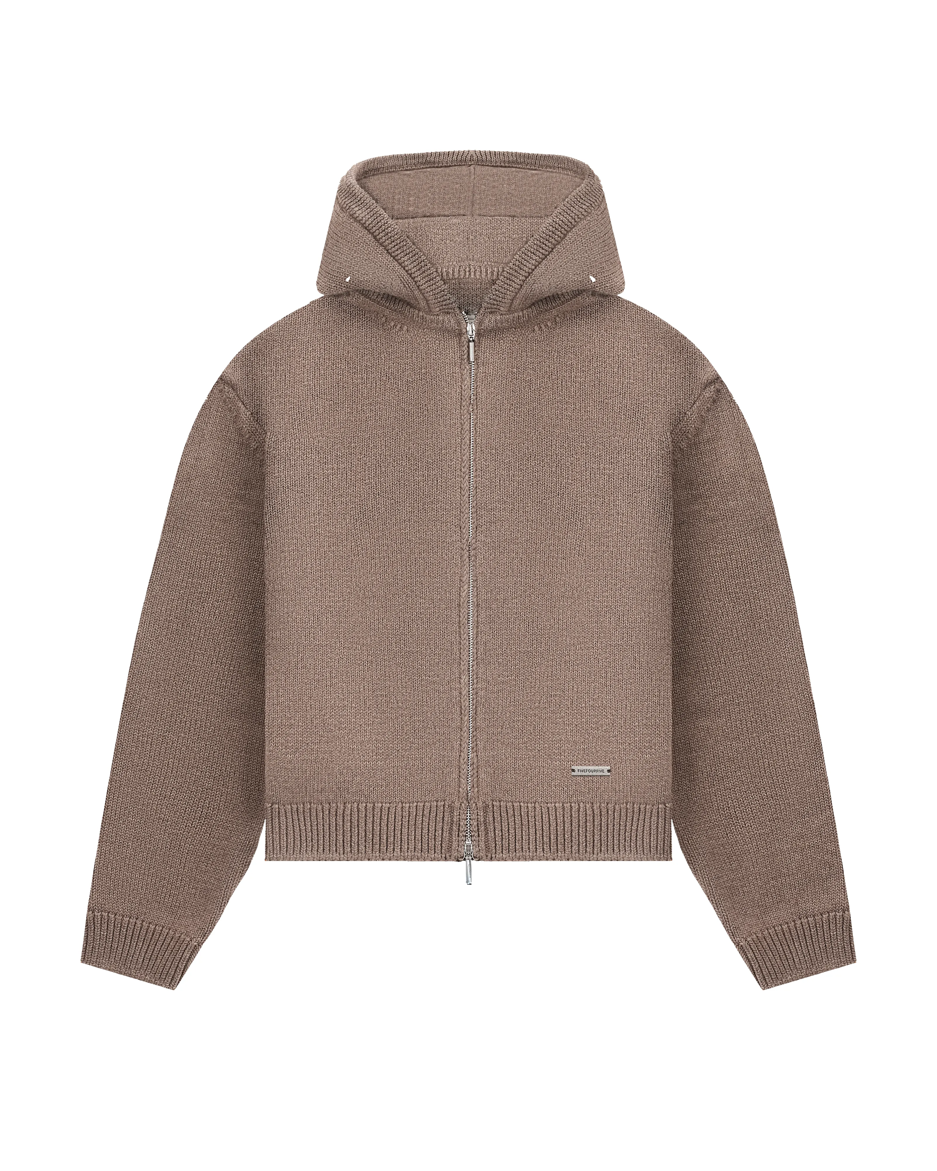 545 Knitted Zip Hoodie sold by Fivefourfive