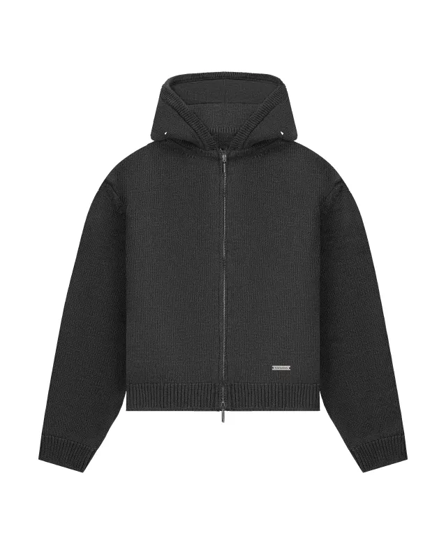 545 Knitted Zip Hoodie sold by Fivefourfive