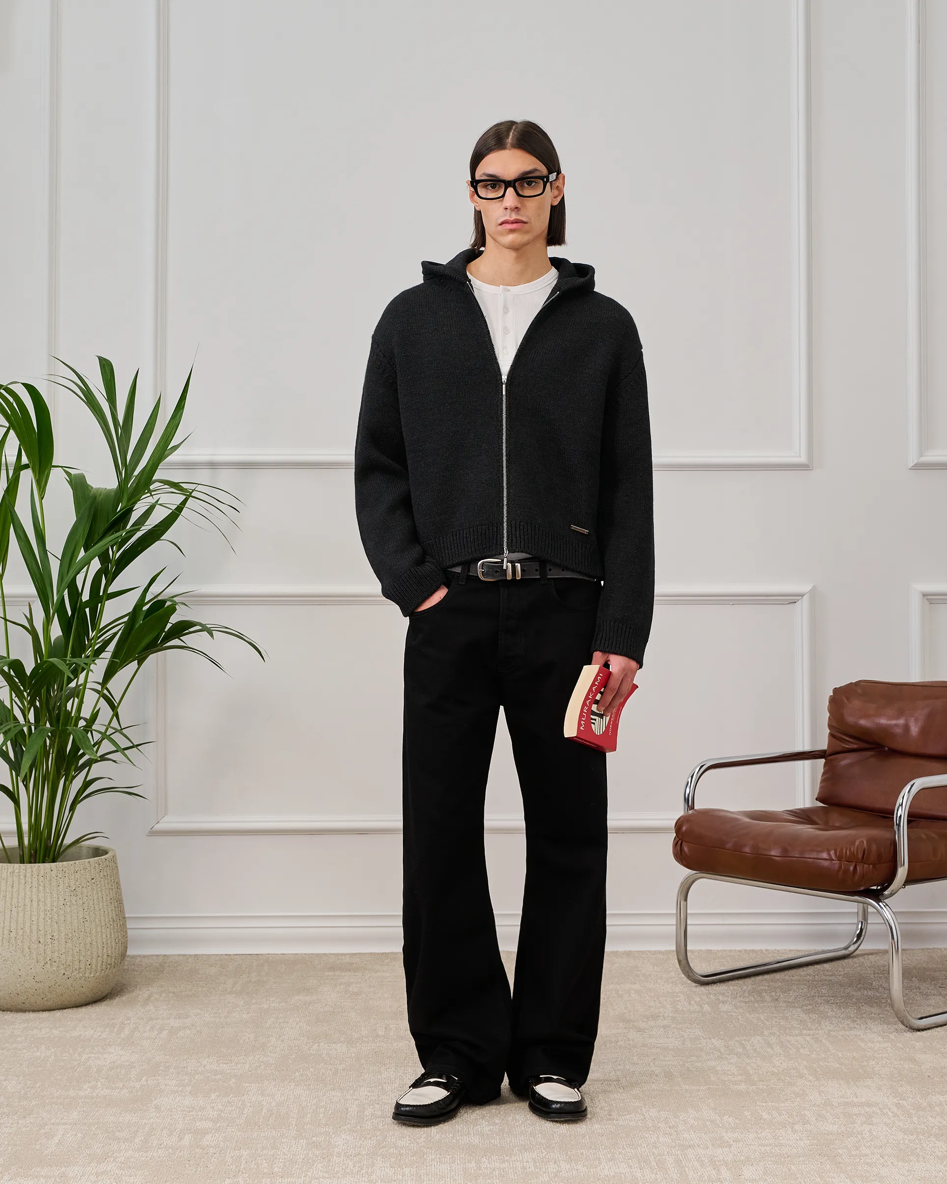 545 Knitted Zip Hoodie sold by Fivefourfive product image thumbnail 2