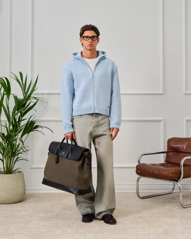 545 Knitted Zip Hoodie sold by Fivefourfive