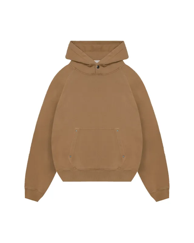 545 METALLIC PREMIUM HOODIE WALNUT SAND sold by Fivefourfive