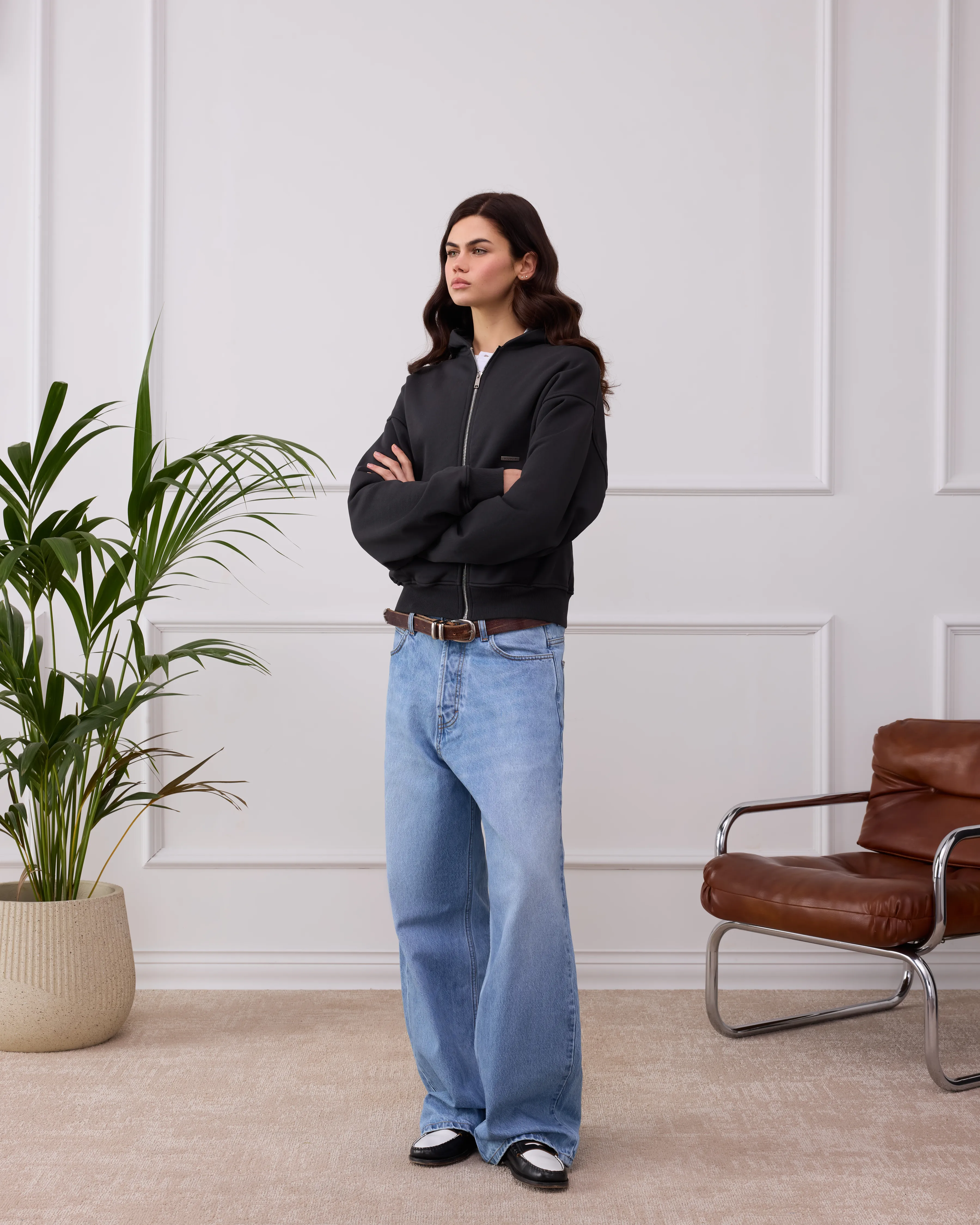 545 Everyday Zip Hoodie sold by Fivefourfive product image thumbnail 3