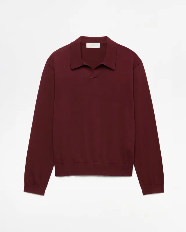 545 Knitted Polo Longsleeve made by Fivefourfive