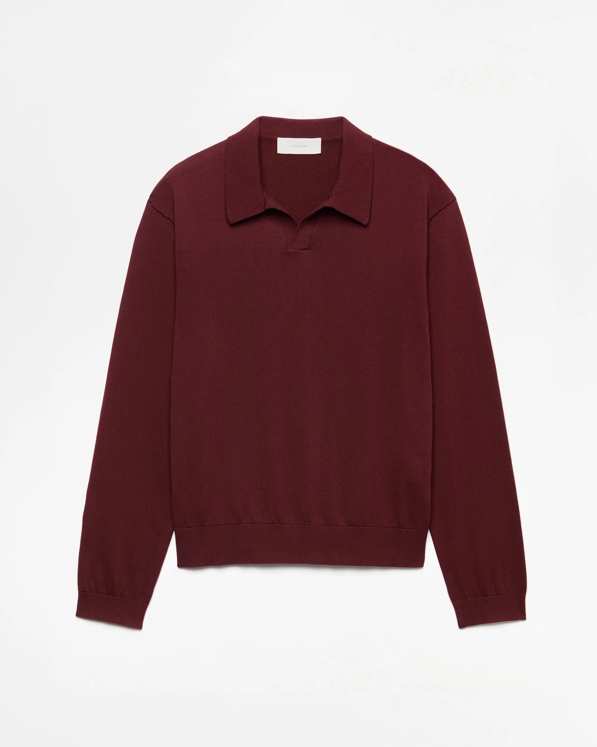 545 Knitted Polo Longsleeve sold by Fivefourfive