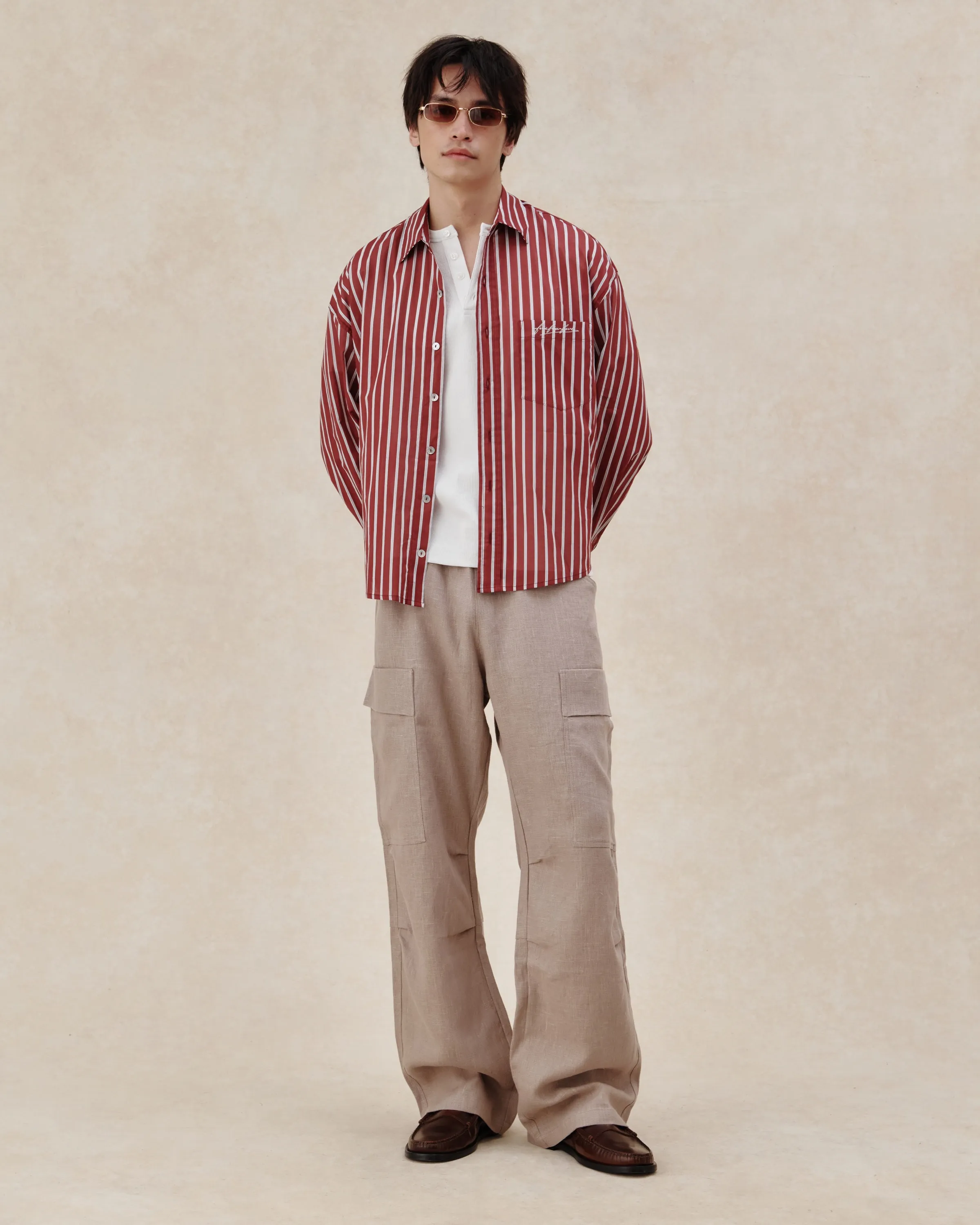 545 Ultralight Oversized Striped Shirt sold by Fivefourfive product image thumbnail 2