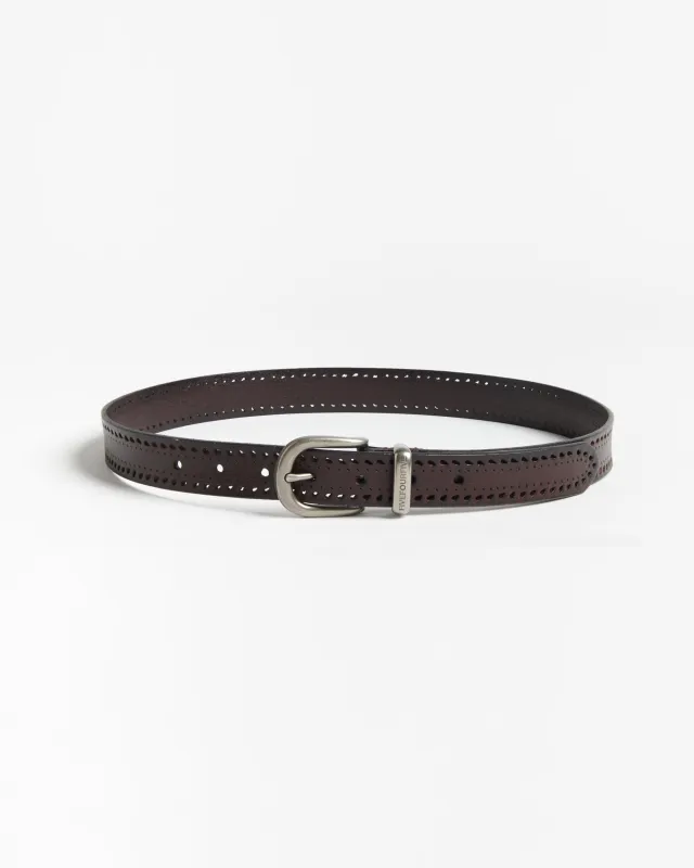 545 Pierced Leather Belt made by Fivefourfive