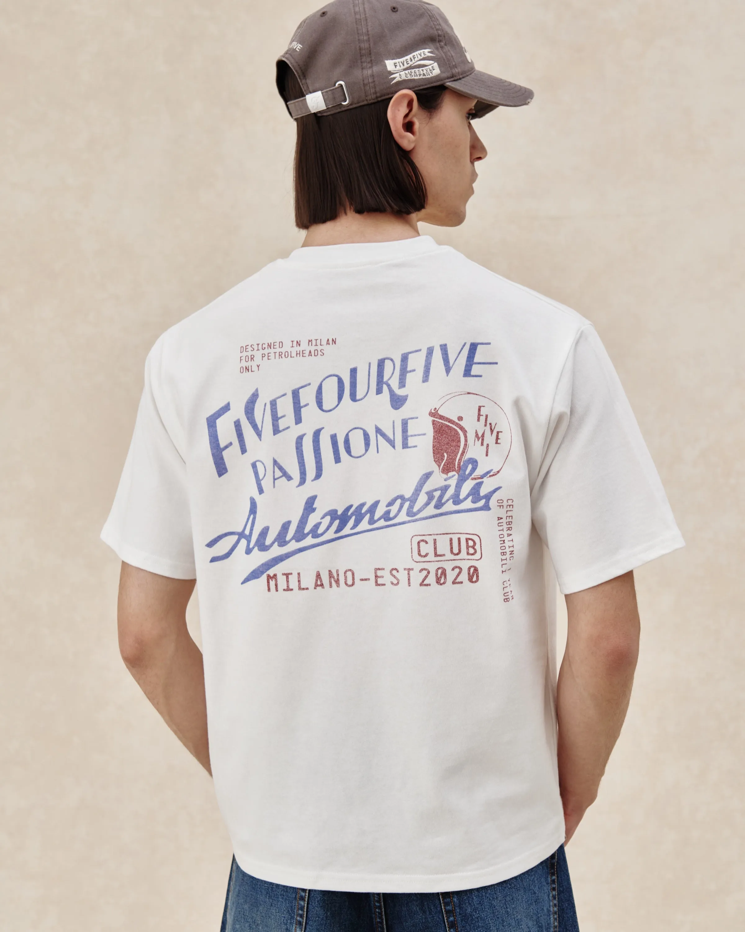 545 Automobili Club Helmet Tee sold by Fivefourfive product image thumbnail 4