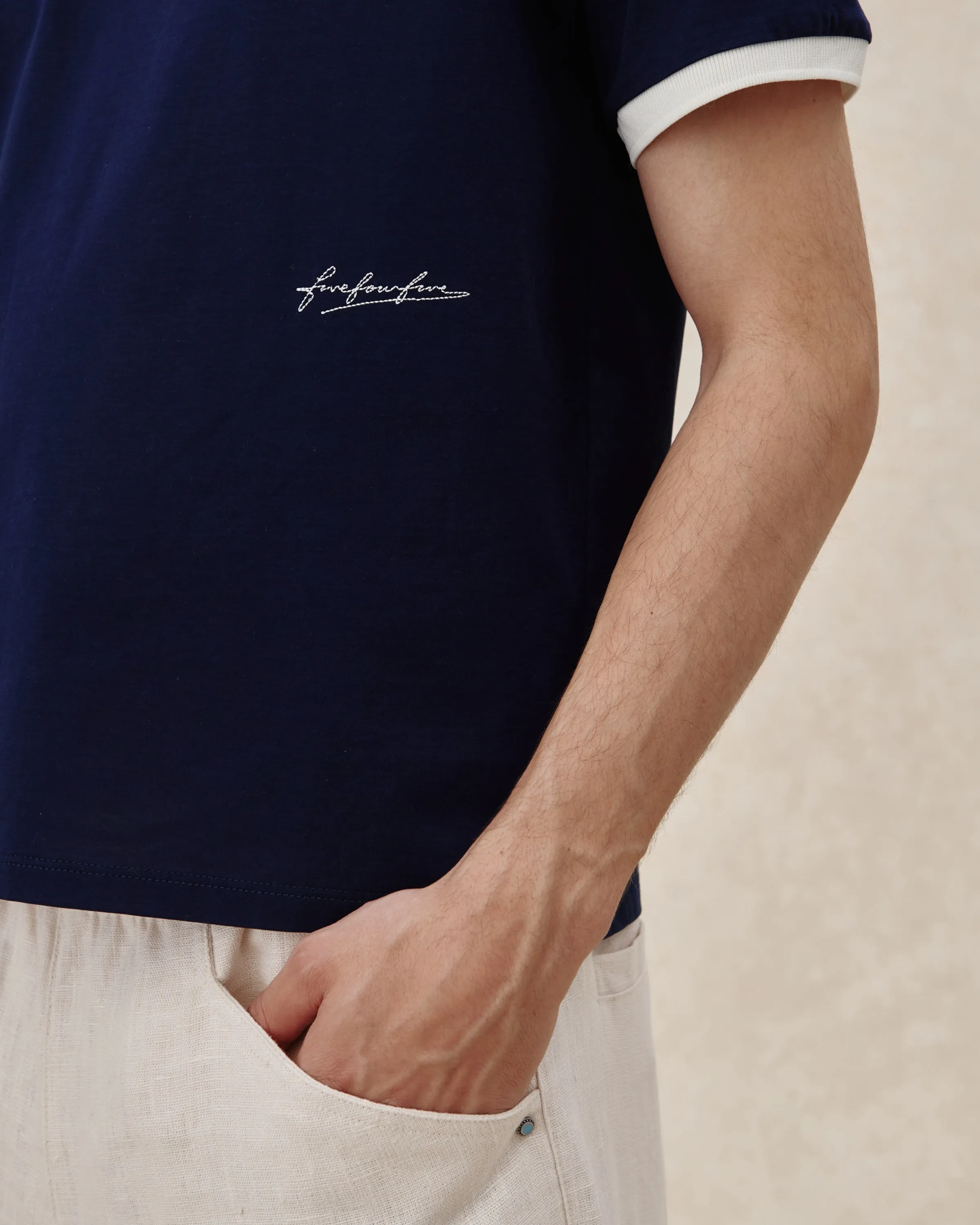 545 Ultralight Contrast Tee sold by Fivefourfive product image thumbnail 3