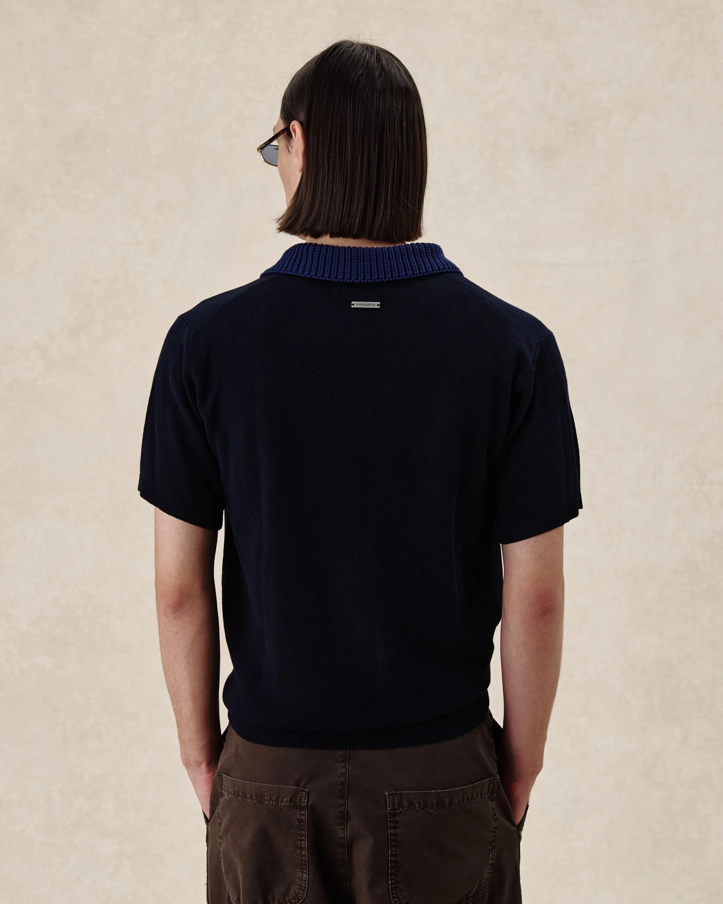 545 Knit On Knit Polo sold by Fivefourfive product image thumbnail 5