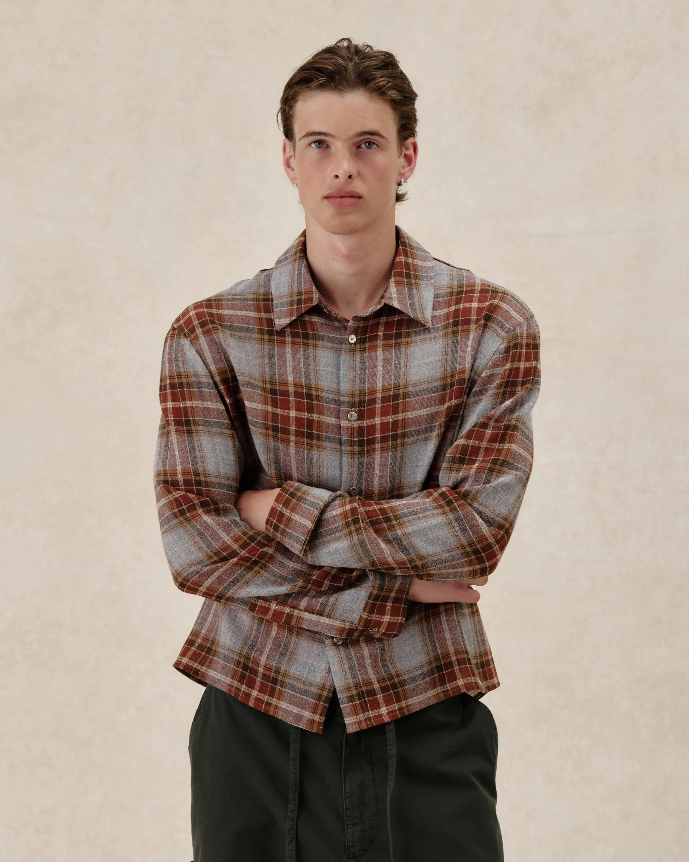 545 Checkered Shirt sold by Fivefourfive product image thumbnail 4