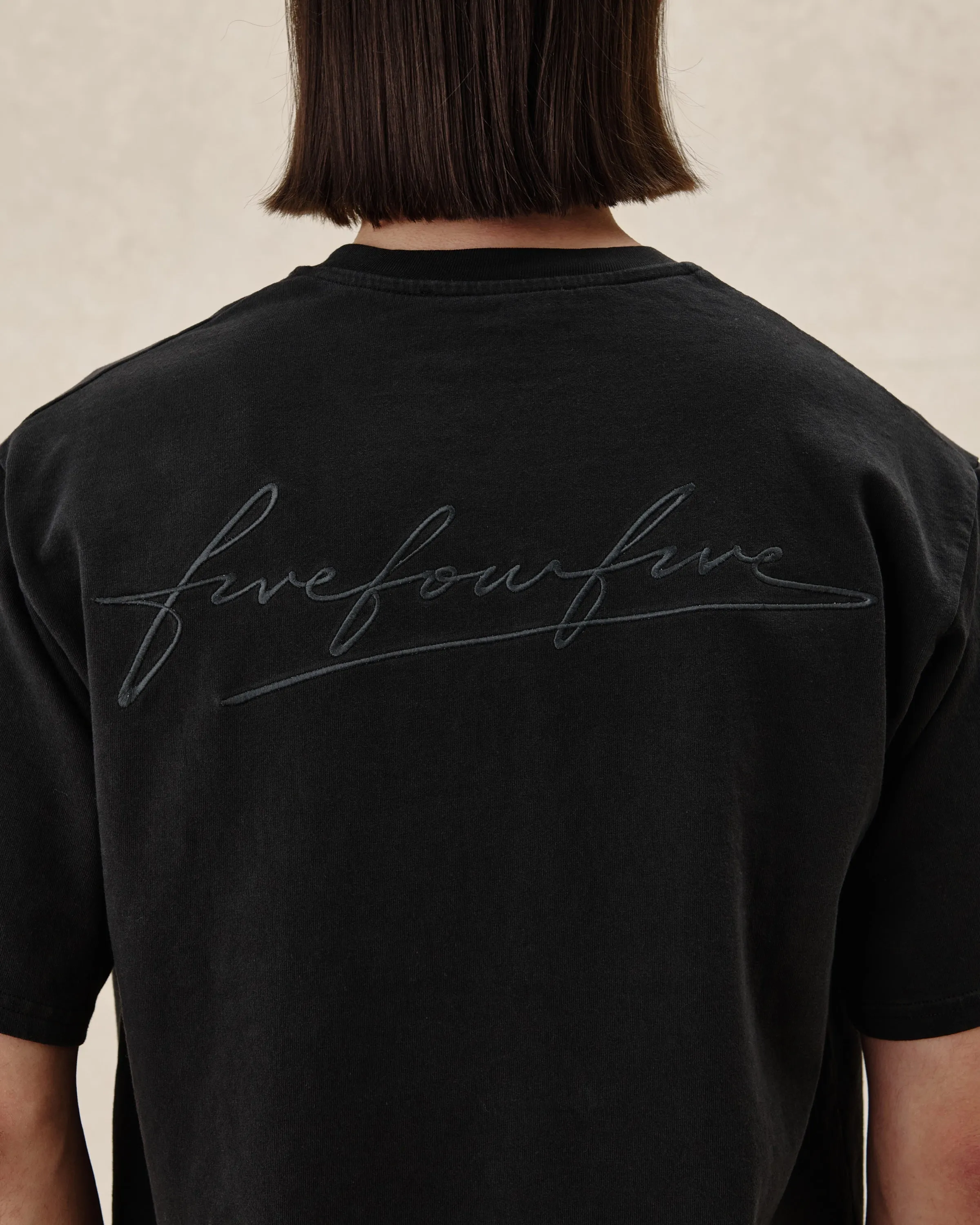 545 Embroidered Logo Tee sold by Fivefourfive product image thumbnail 4