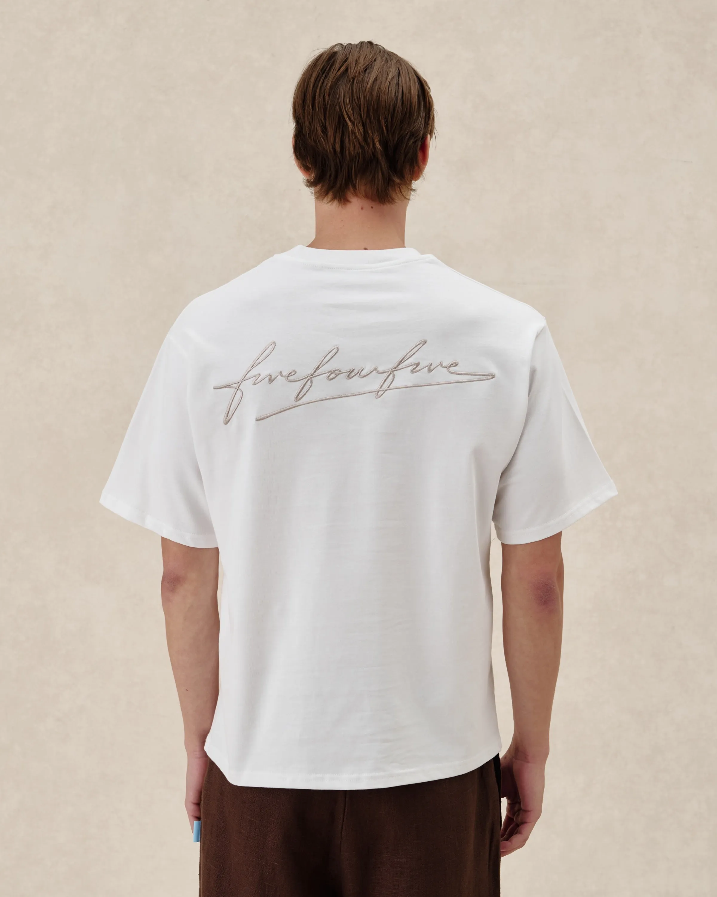 545 Embroidered Logo Tee sold by Fivefourfive product image thumbnail 3