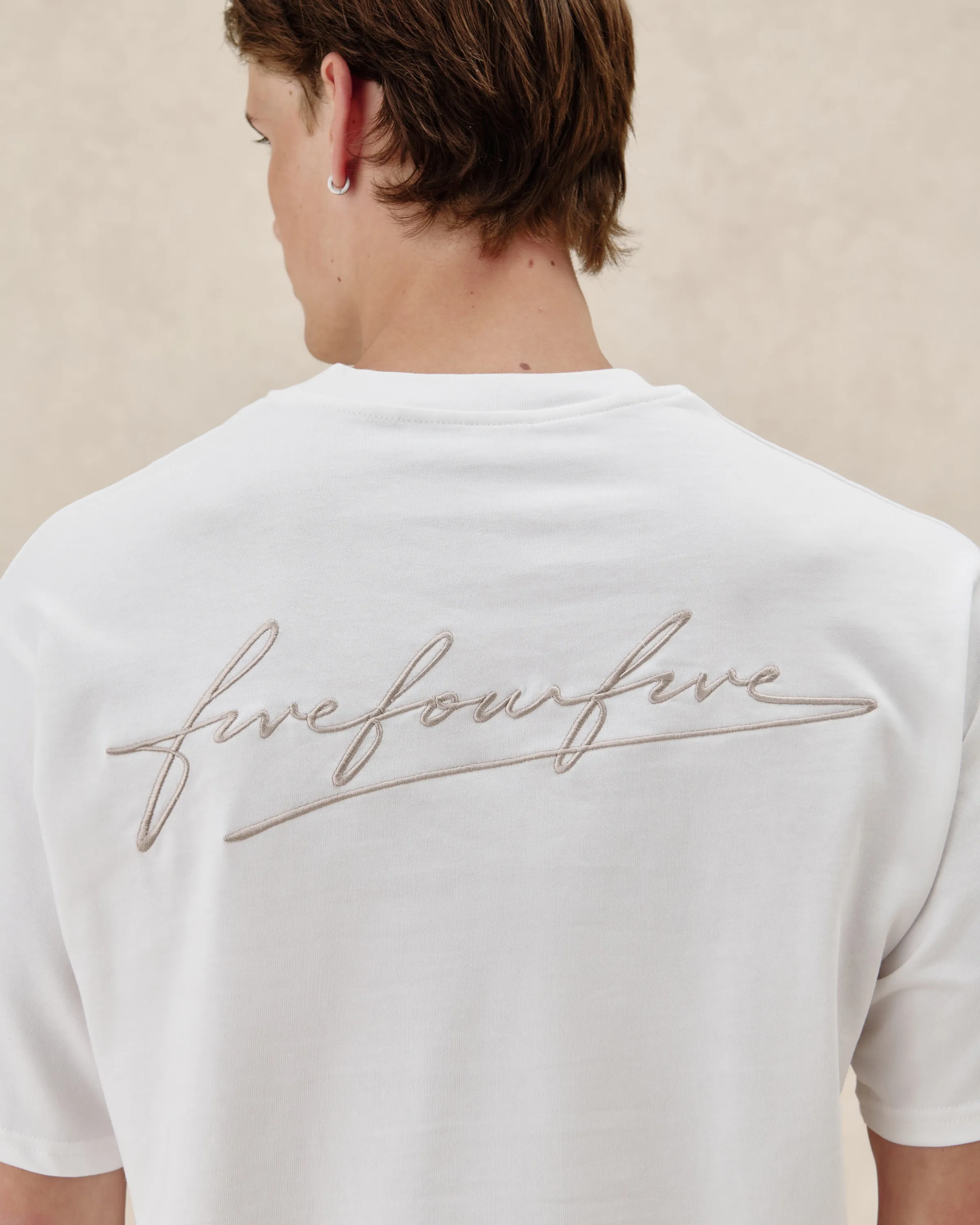 545 Embroidered Logo Tee sold by Fivefourfive product image thumbnail 4