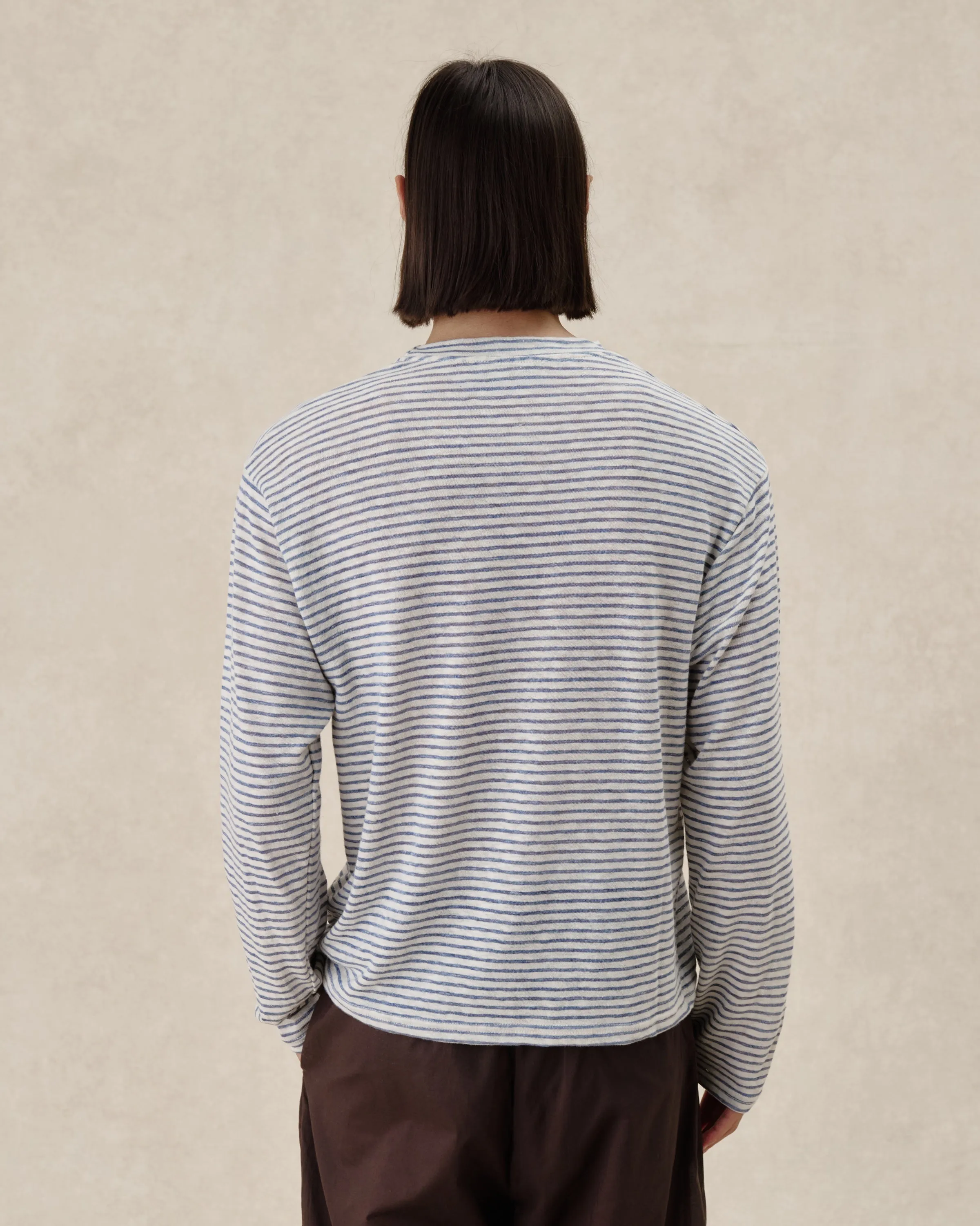 545 Striped Linen Longsleeve sold by Fivefourfive product image thumbnail 5