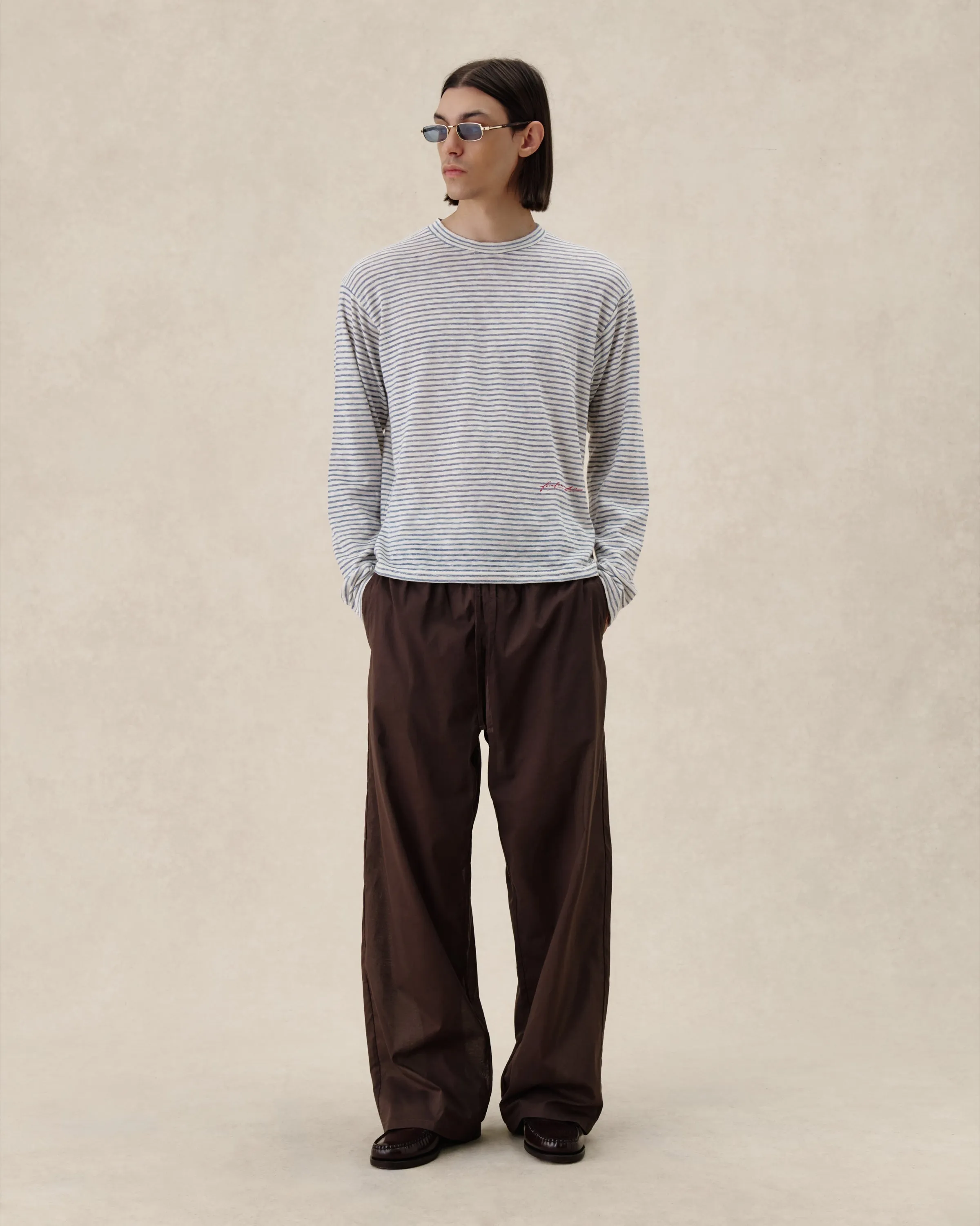 545 Striped Linen Longsleeve sold by Fivefourfive product image thumbnail 2