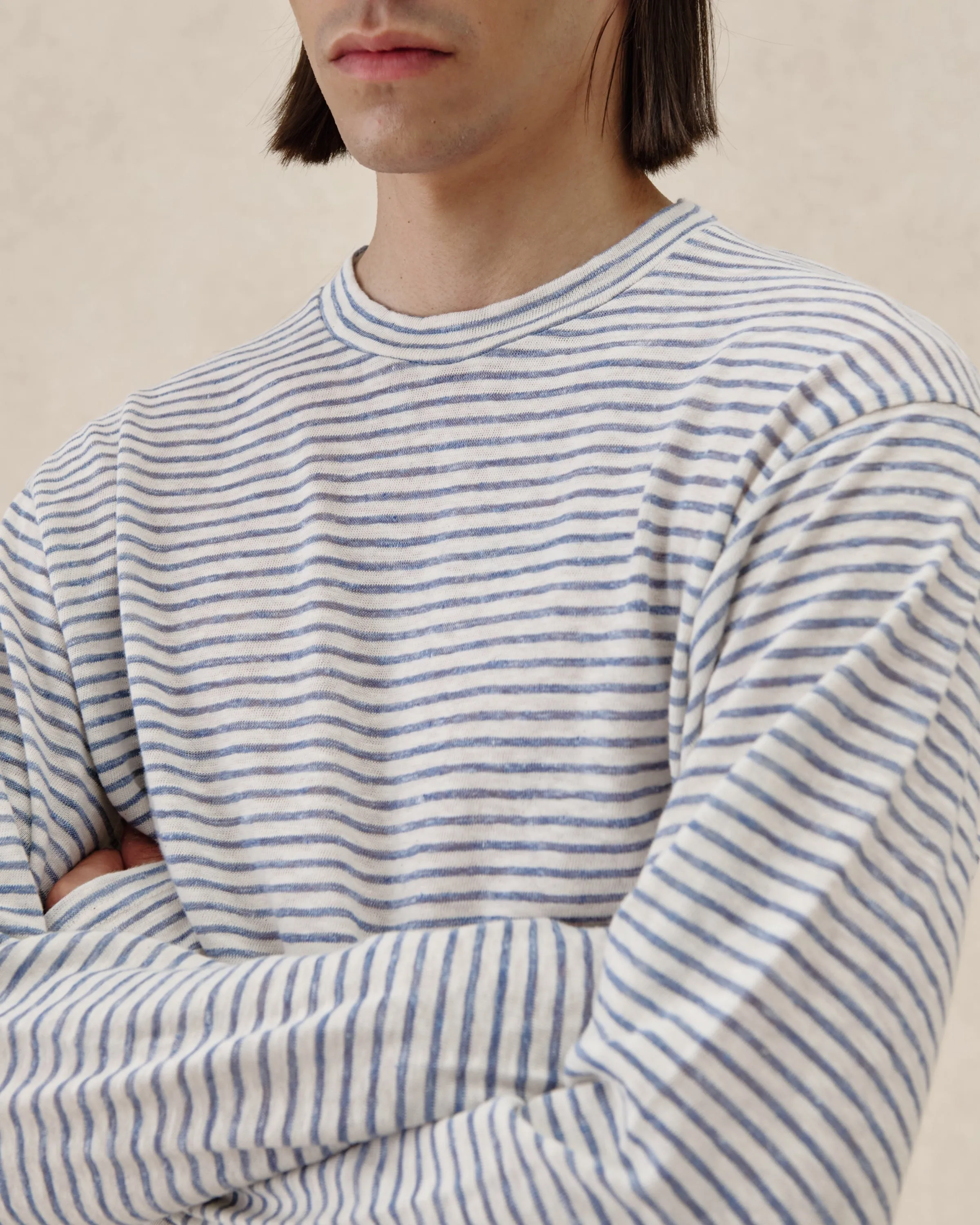 545 Striped Linen Longsleeve sold by Fivefourfive product image thumbnail 4