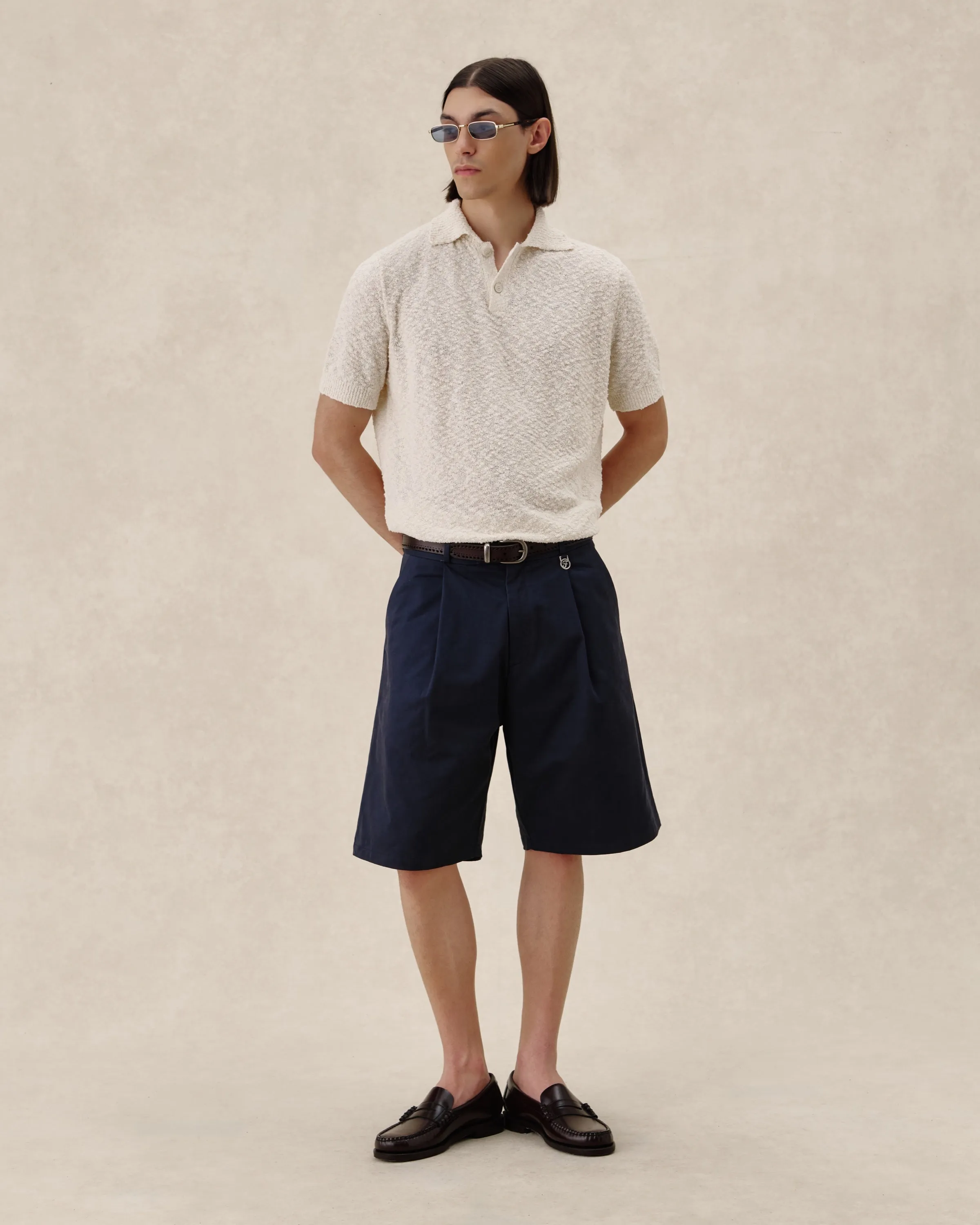 545 Bouclè Polo Shirt sold by Fivefourfive product image thumbnail 3