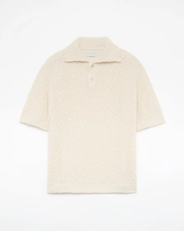 545 Bouclè Polo Shirt made by Fivefourfive