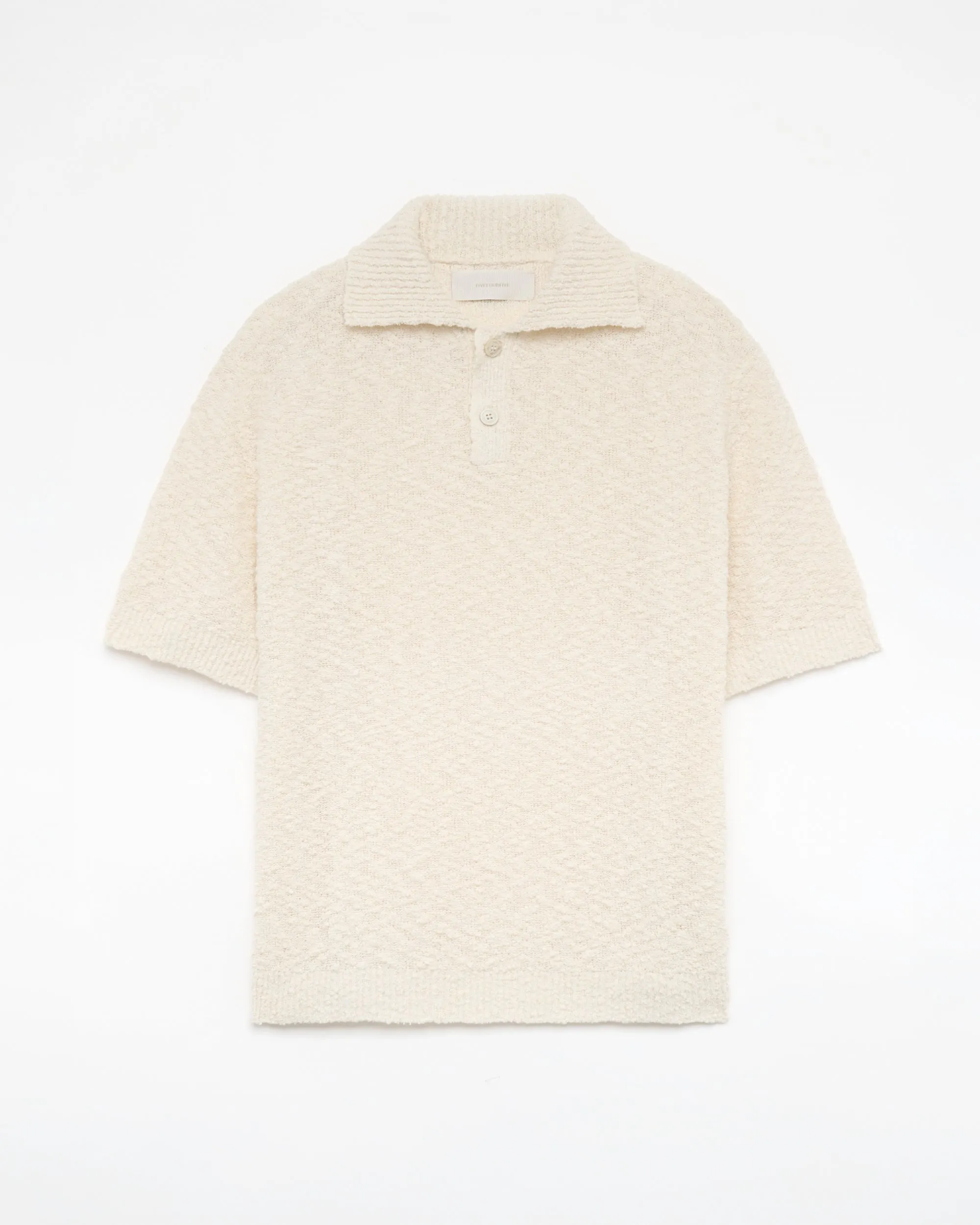 545 Bouclè Polo Shirt sold by Fivefourfive