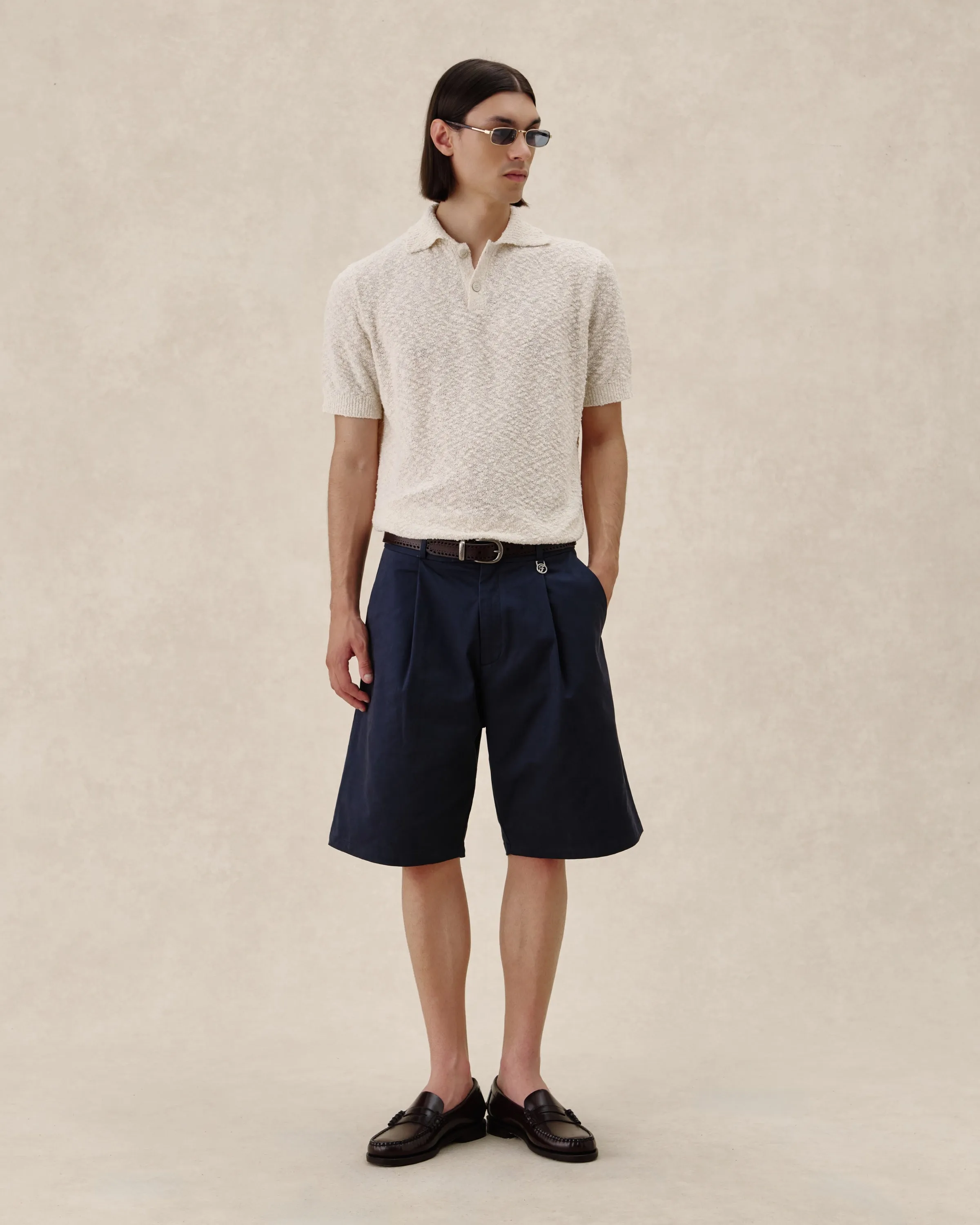 545 Bouclè Polo Shirt sold by Fivefourfive product image thumbnail 2
