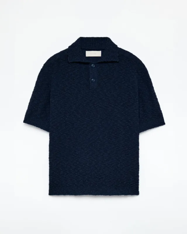 545 Bouclè Polo Shirt made by Fivefourfive