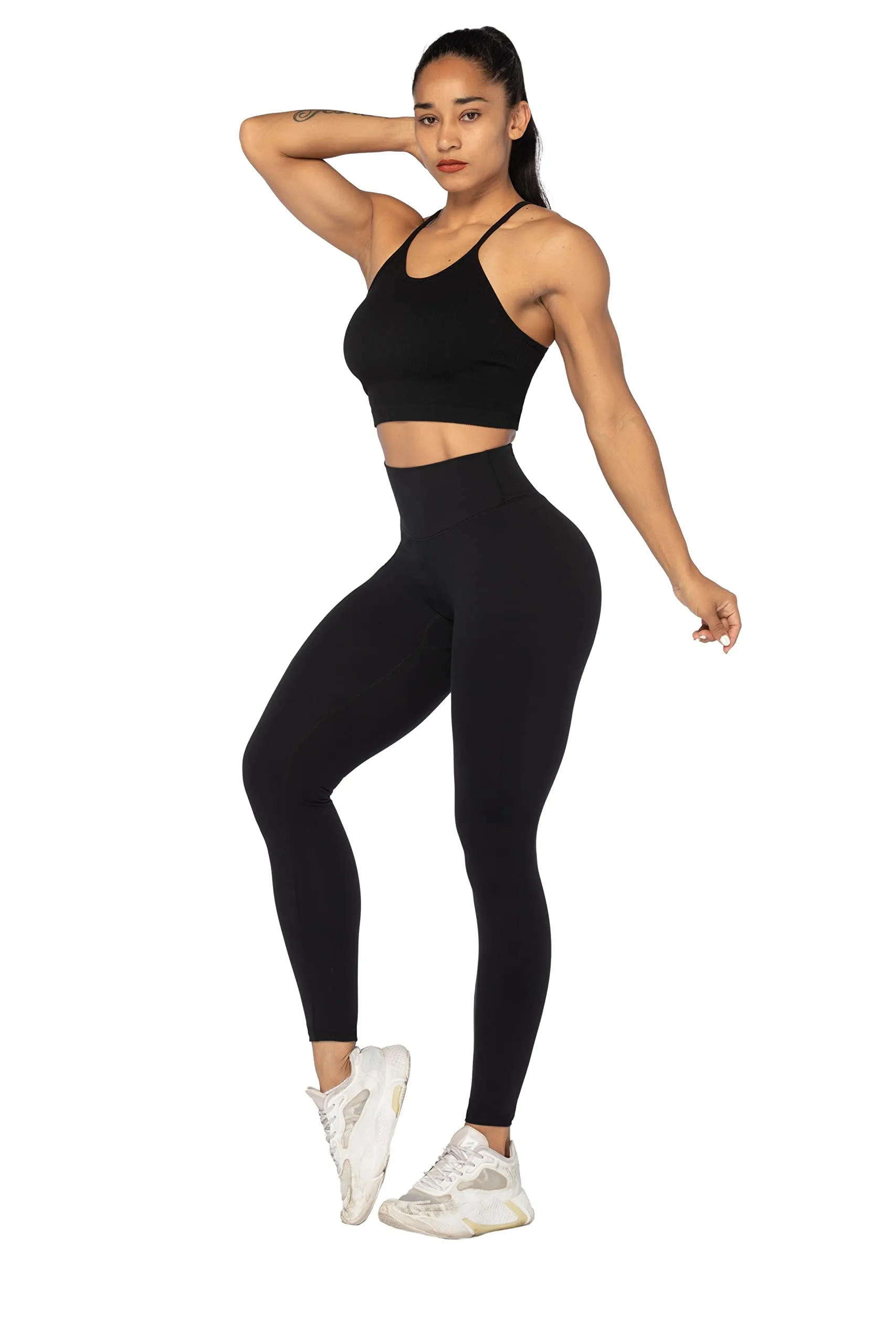 No Front Seam Workout Leggings for Women with Pockets sold by Sunzel product image thumbnail 2