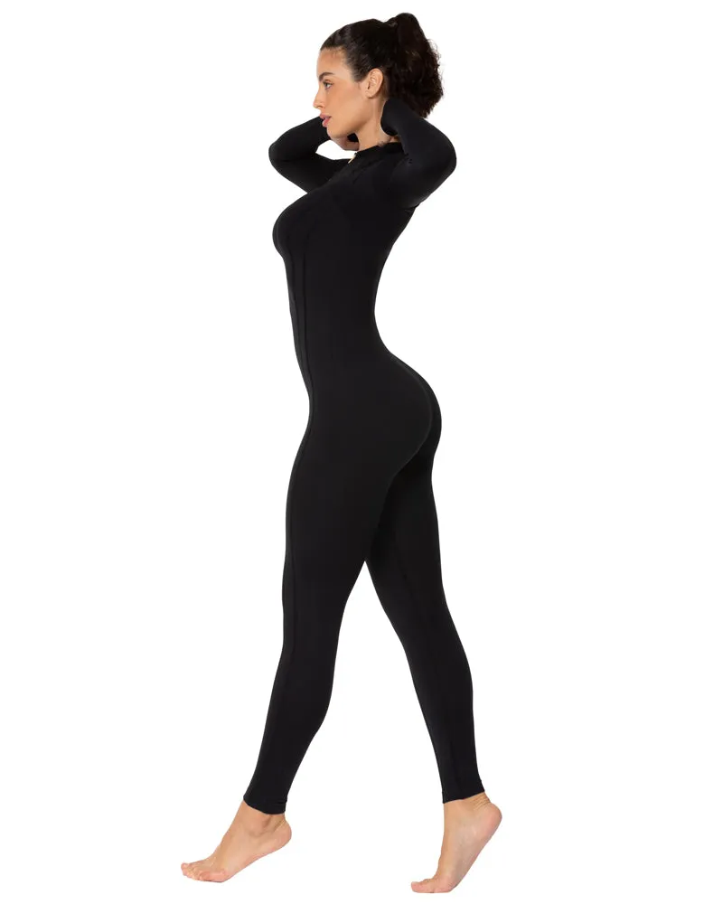 25" Women's Long Sleeve Bodycon Zip Jumpsuits sold by Sunzel product image thumbnail 3