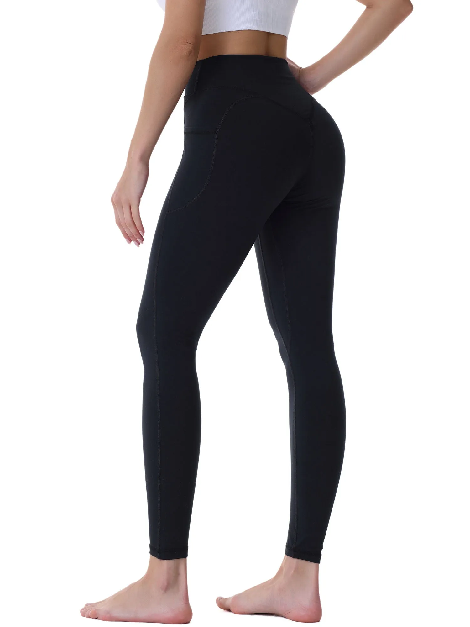 28" Workout Leggings - V Cross Waist with Pockets sold by Sunzel product image thumbnail 3