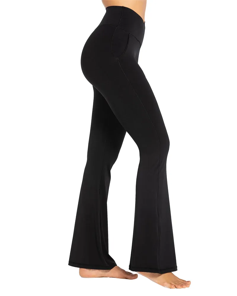 30'' Flare Leggings for Women with Pockets sold by Sunzel product image thumbnail 5