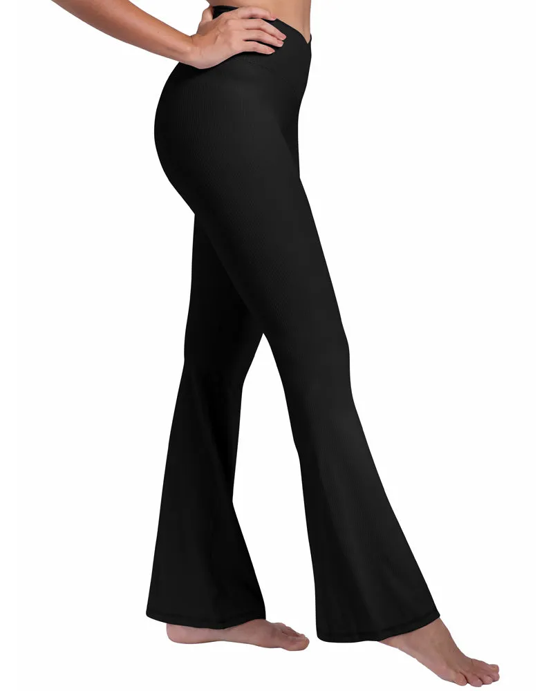 Ribbed Crossover Flared Leggings for Women sold by Sunzel product image thumbnail 5