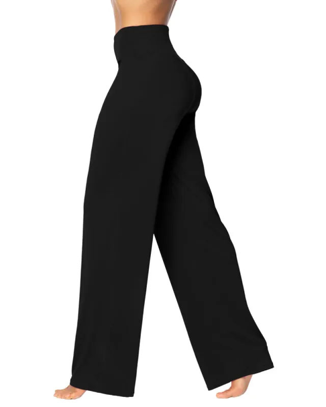 Womens Wide Leg and High Waist Tummy Control Bootcut Pants sold by Sunzel