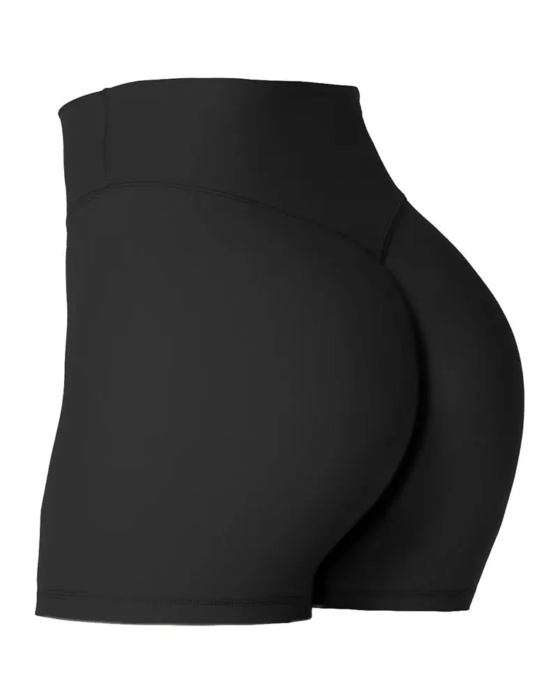 Sunzel Women's Invisible Butt Scrunch Shorts, High Waisted Biker Shorts, Gym Workout Yoga Running Shorts with Tummy Control sold by Sunzel product image thumbnail 2
