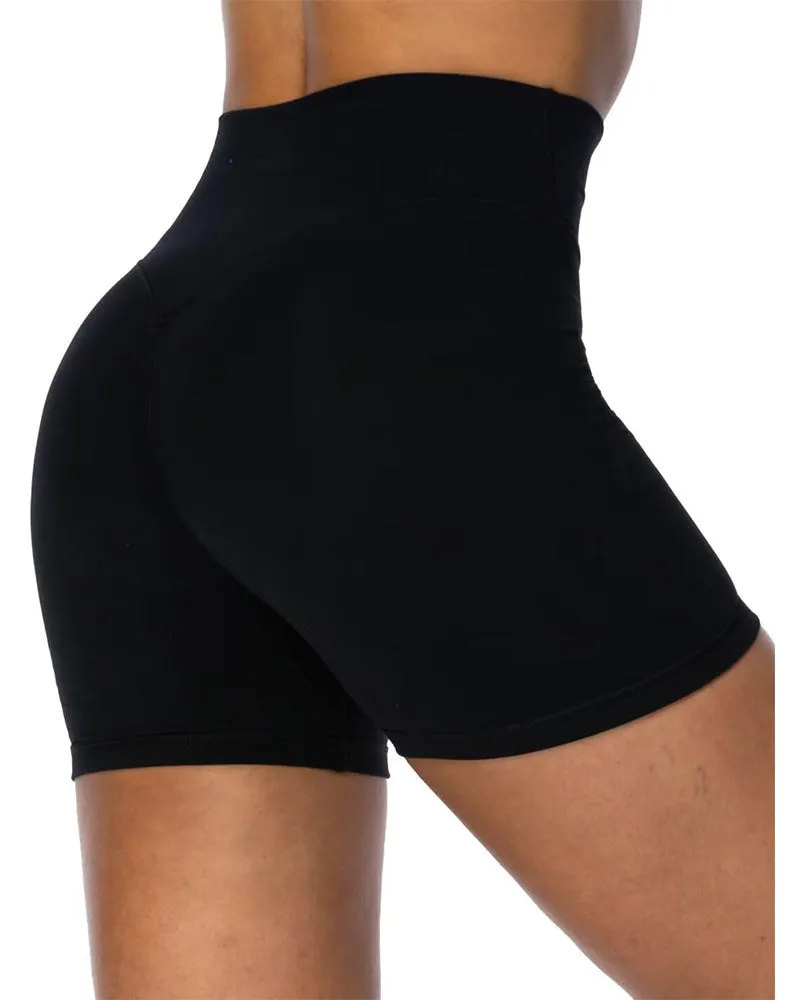 Sunzel Women's Invisible Butt Scrunch Shorts, High Waisted Biker Shorts, Gym Workout Yoga Running Shorts with Tummy Control sold by Sunzel