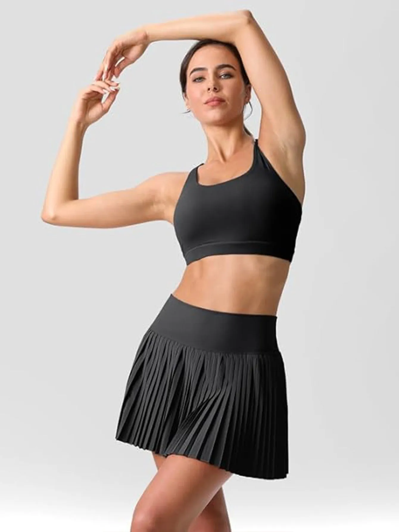 Women's Tennis Skirt with Anti-Peek Shorts Side Pocket Athletic Skirt for Women,Moisture-Wicking High Elasticity Workout Skirt,Perfect for Tennis Gym Running sold by Sunzel product image thumbnail 5