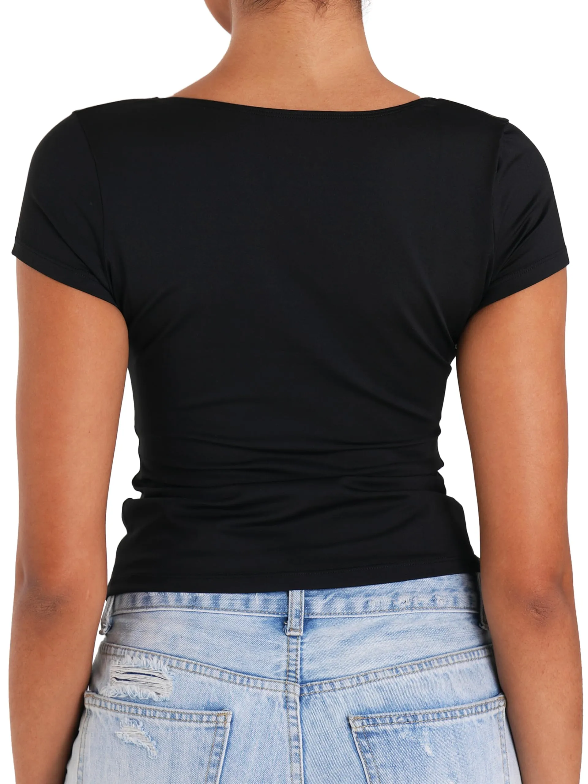 Women's High-Stretch Tank Top Breathable Workout Shirt Yoga Gym Sleeveless Top for Women sold by Sunzel product image thumbnail 3