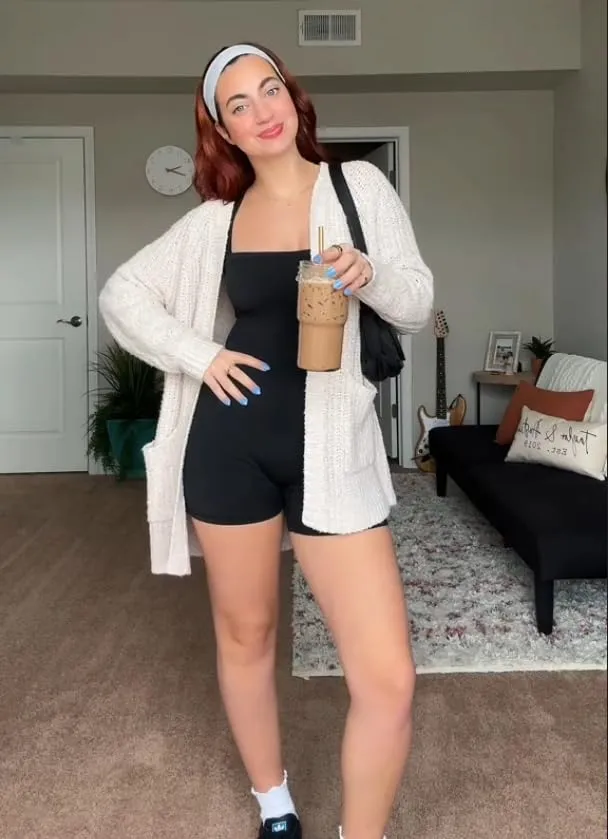 Womens One Piece Sleeveless Strappy Square Neck Tank Top Tummy Control Bodycon Stretch Jumpsuit Shorts Outfits sold by Sunzel product image thumbnail 5