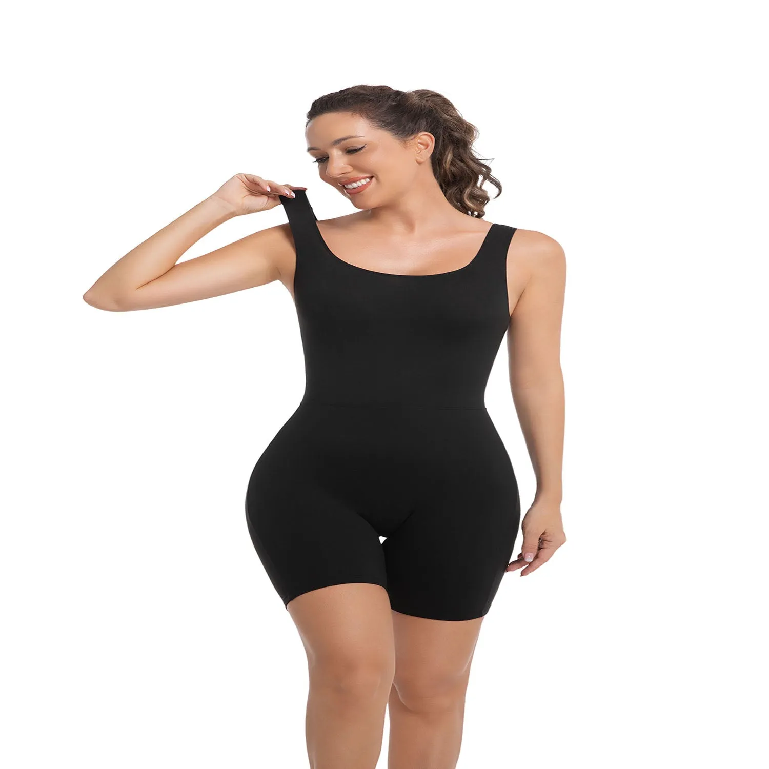 Summer Hot Seamless Bodysuits for Women Tummy Control Rompers One Piece Sexy Sleeveless Backless Yoga Hip Jumpsuits sold by Sunzel