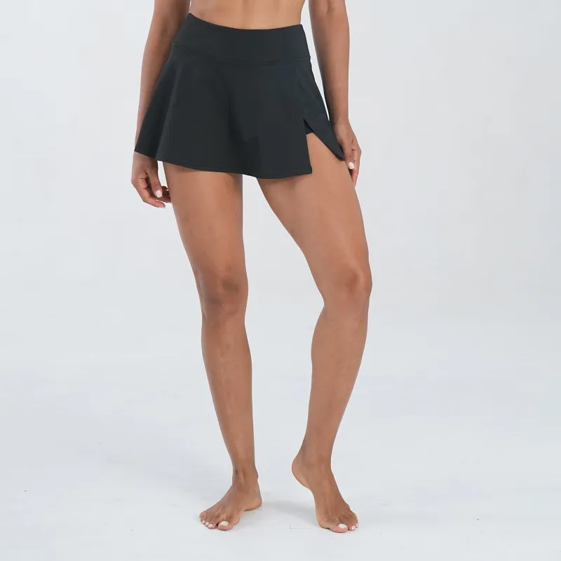 Women's Slit tennis Skirt with Shorts,High Elasticity Bodycon active skorts Breathable Comfort Fit for workout sold by Sunzel