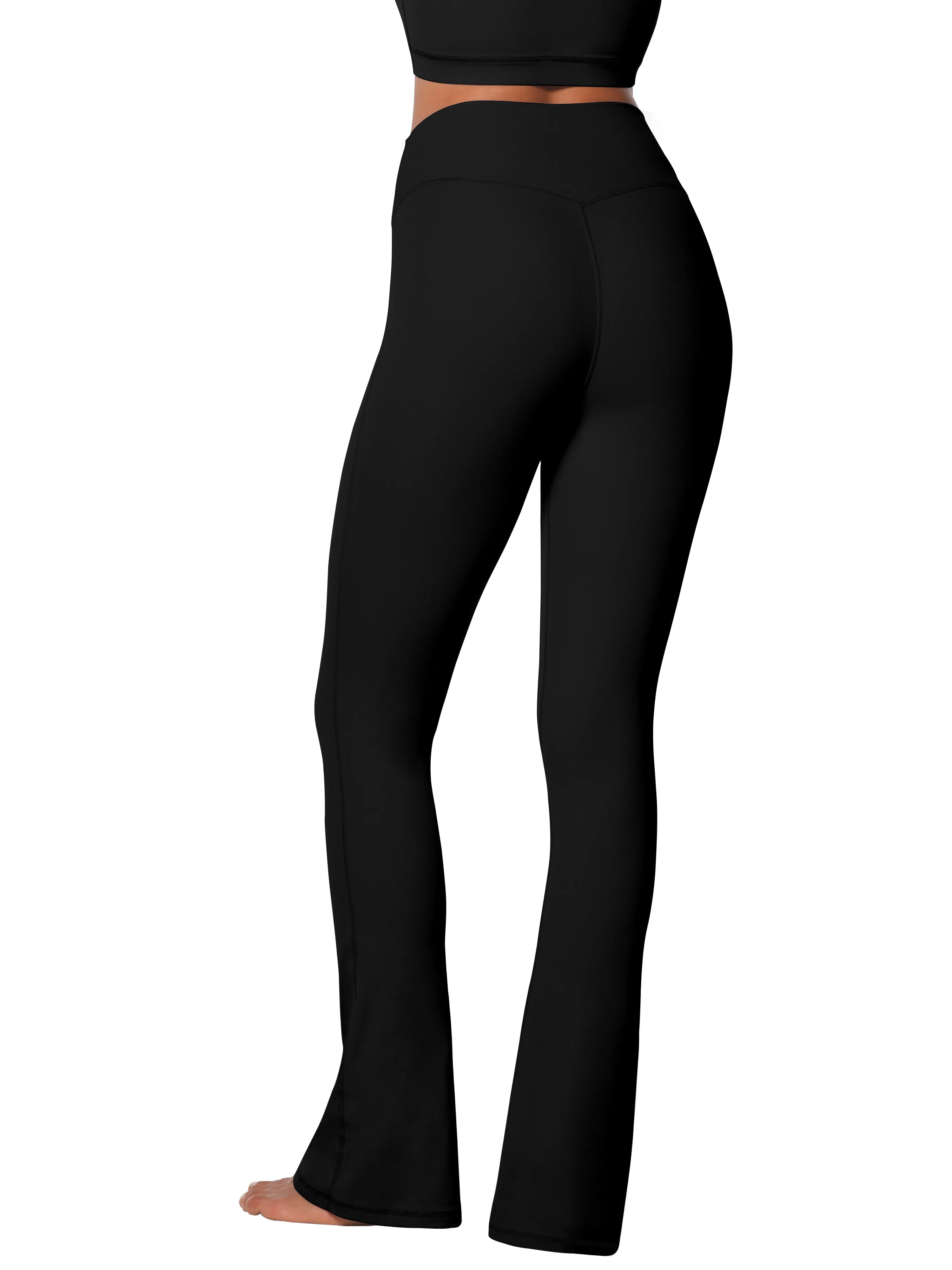 Funidos High-Waisted Yoga Pants Flare Leggings with Tummy Control No Front Seam Workout Fitness sold by Sunzel product image thumbnail 4