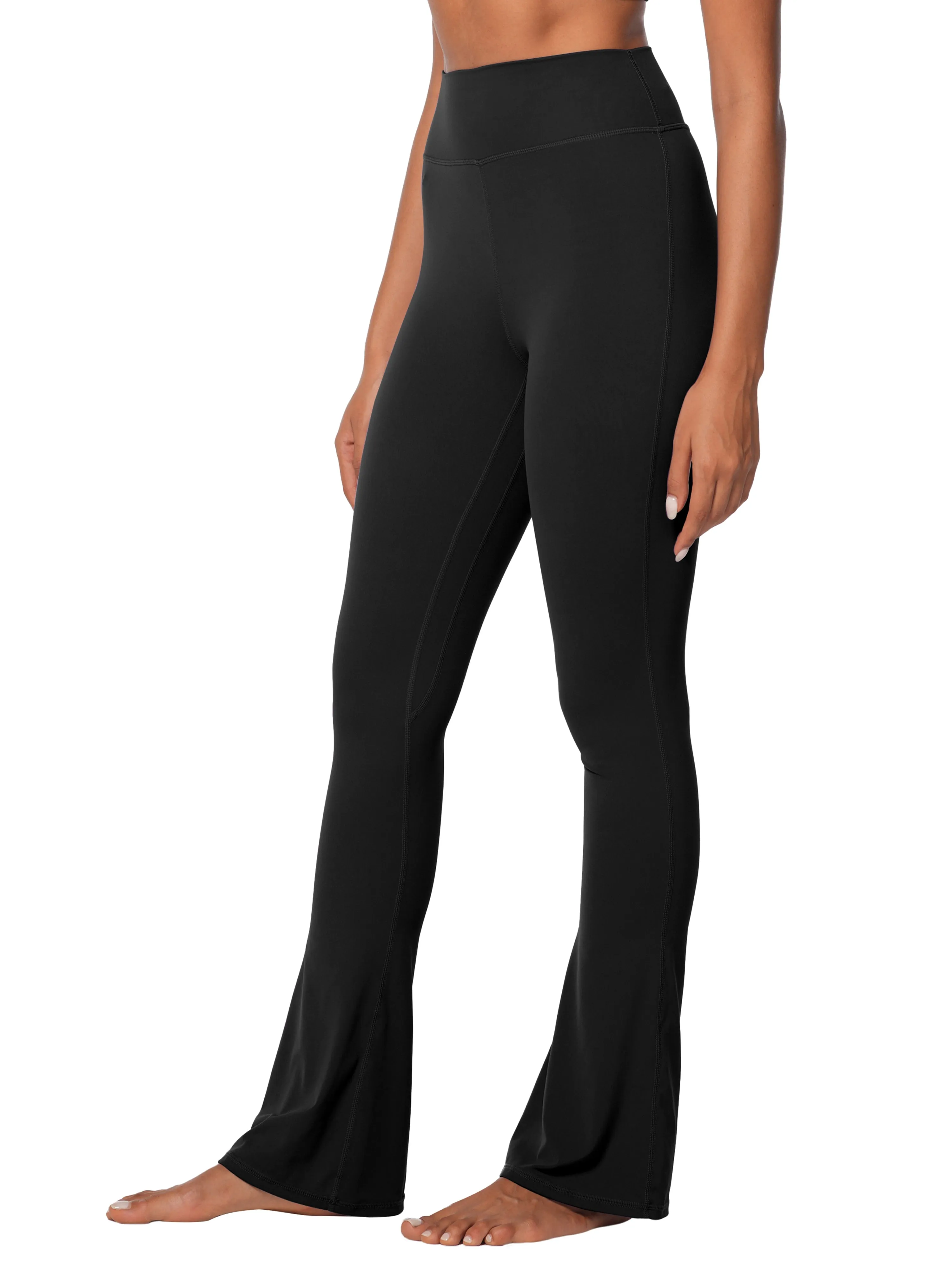 Funidos High-Waisted Yoga Pants Flare Leggings with Tummy Control No Front Seam Workout Fitness sold by Sunzel product image thumbnail 3