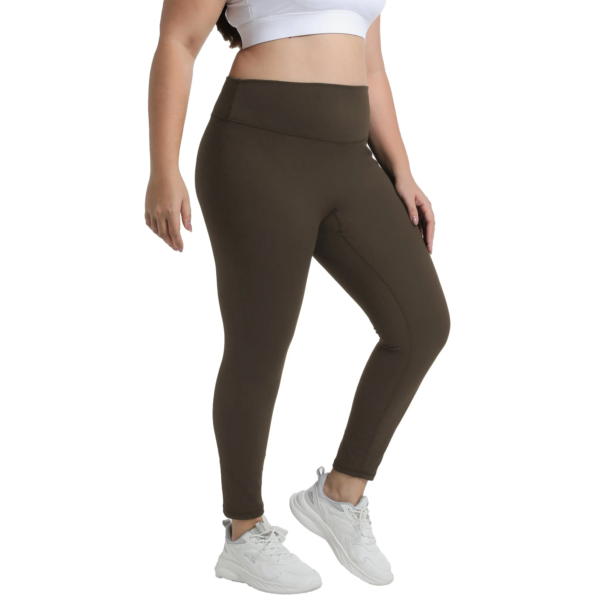 Funidos Plus Size Yoga Pants High Waisted Lounge Leggings Seamless Front Breathable Stretchable Soft Comfy for Women sold by Sunzel product image thumbnail 2