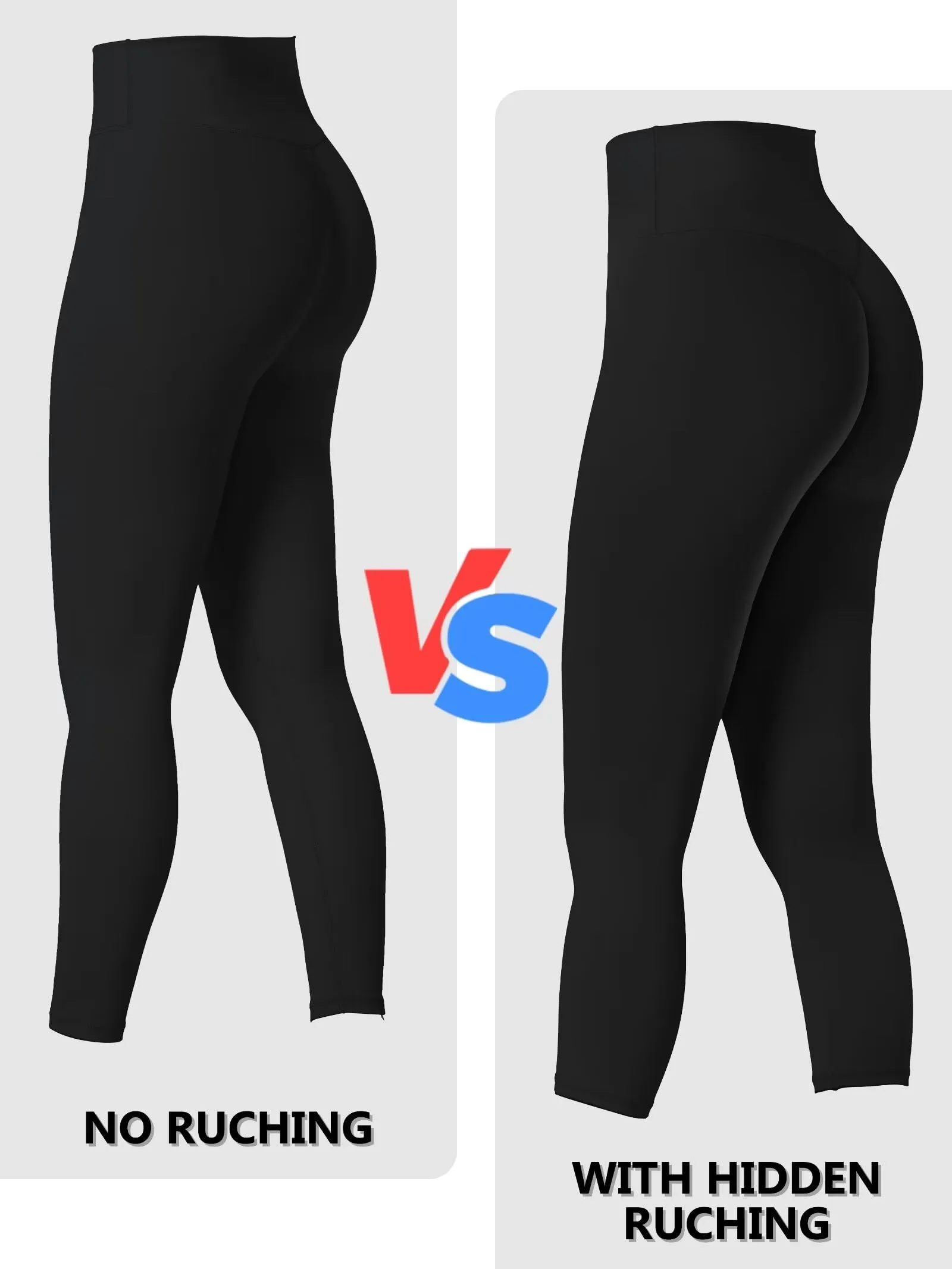Sunzel Sunzfly Capri Leggings with Invisible Butt Scrunch, High Waisted Soft Cropped Workout Gym Yoga Pants with Tummy Control sold by Sunzel product image thumbnail 2