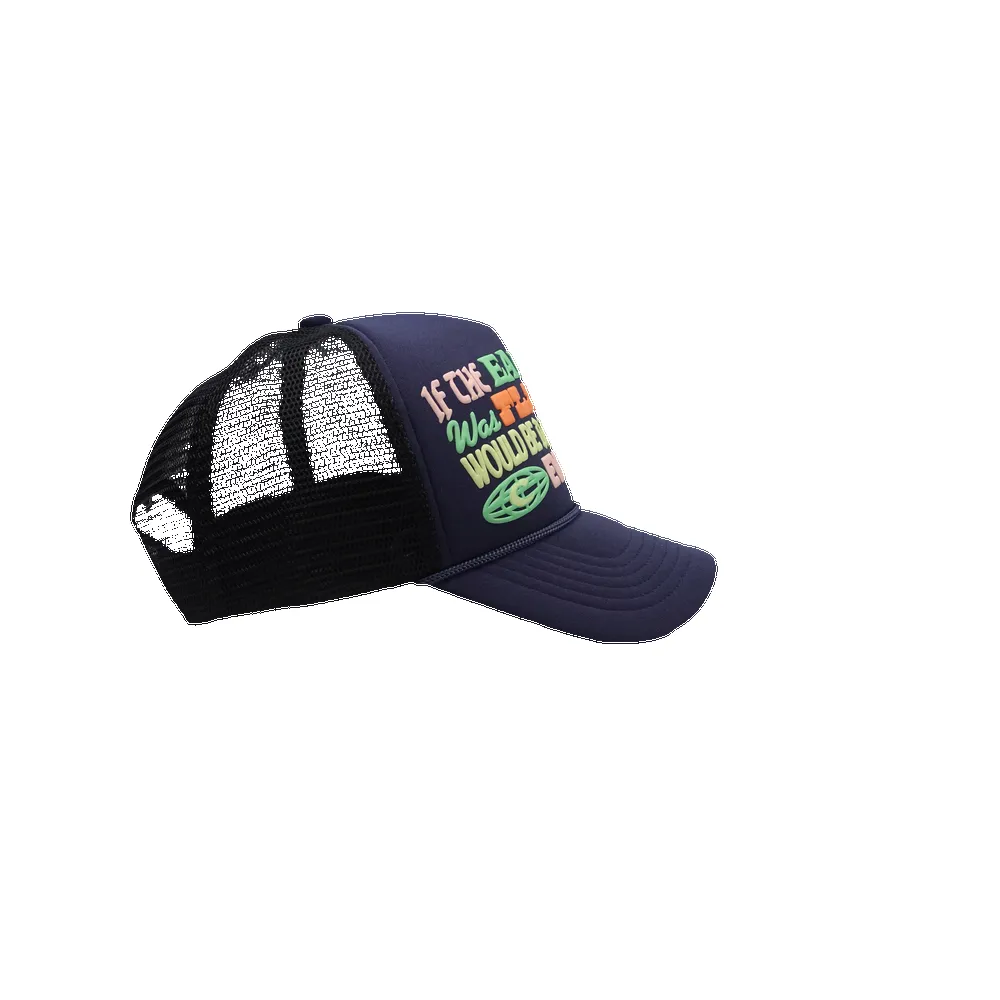 CaseOh Flat Earth Trucker Hat sold by Caseoh Games product image thumbnail 2