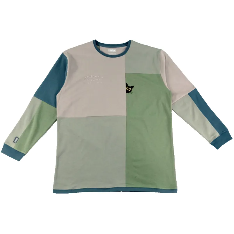 Case & Kitty Fan Club Longsleeve (Tan/Green) made by Caseoh Games