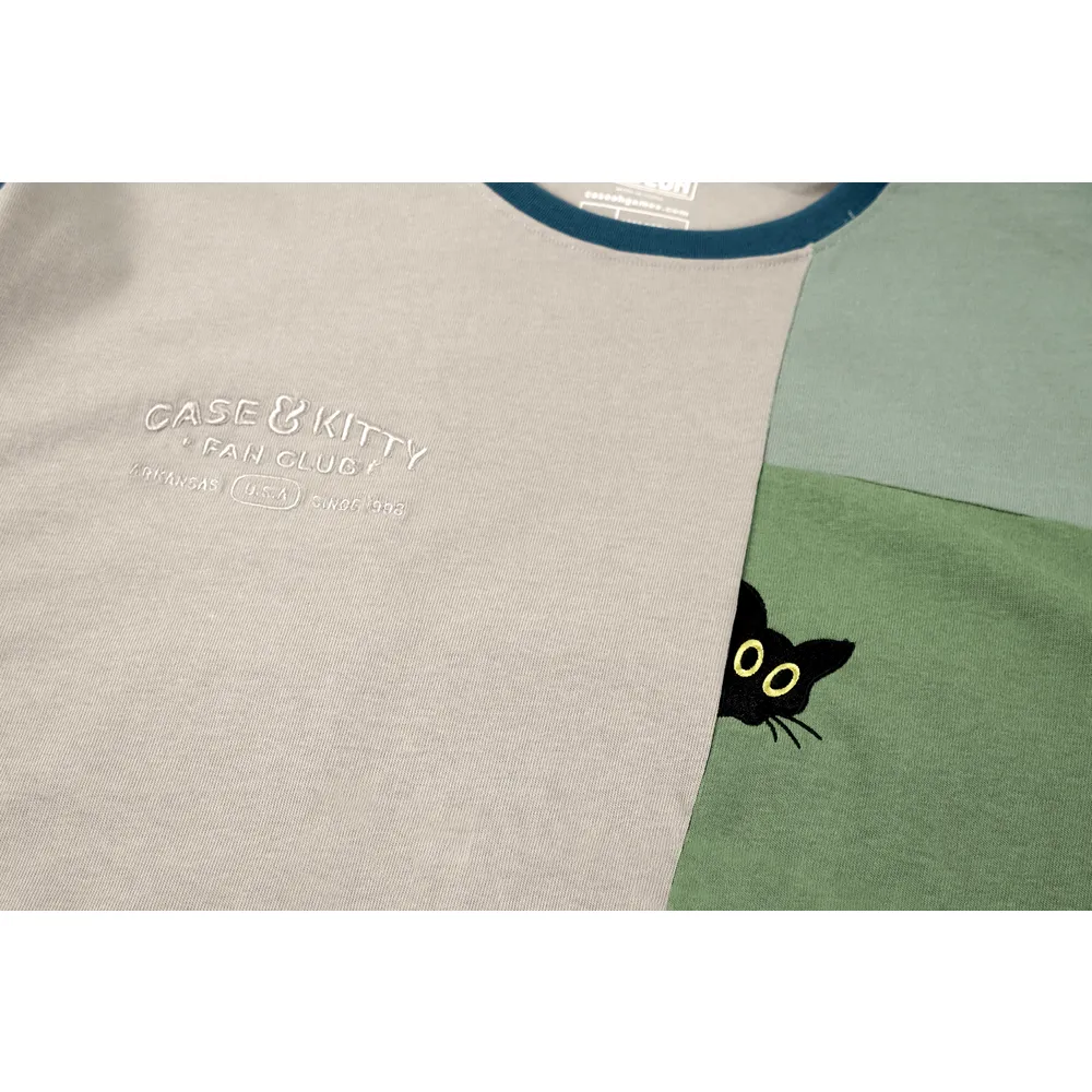 Case & Kitty Fan Club Longsleeve (Tan/Green) sold by Caseoh Games product image thumbnail 2