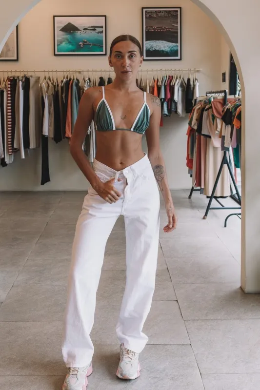 LADIES WHITE DENIM JEANS sold by Atilla & Co